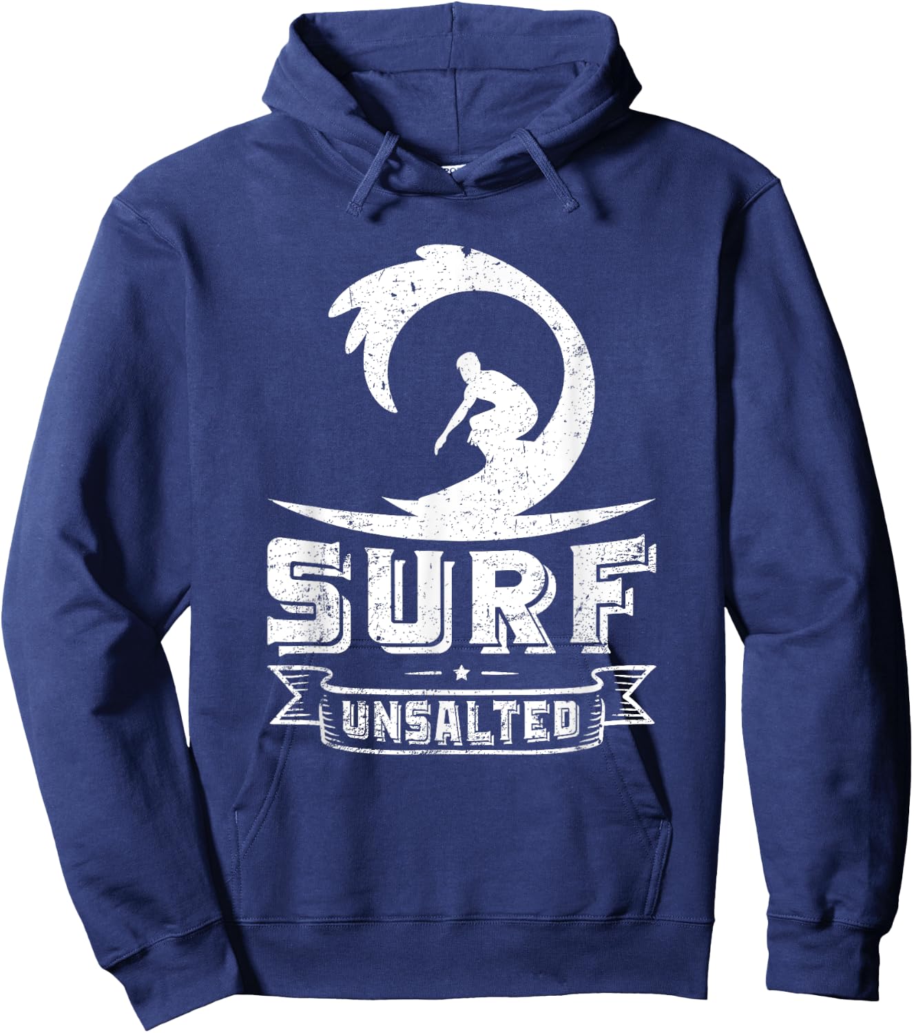 Great Lakes Surfing Surf Unsalted Surfing T Shirt Vintage Hoodie - Hoodie | Navy