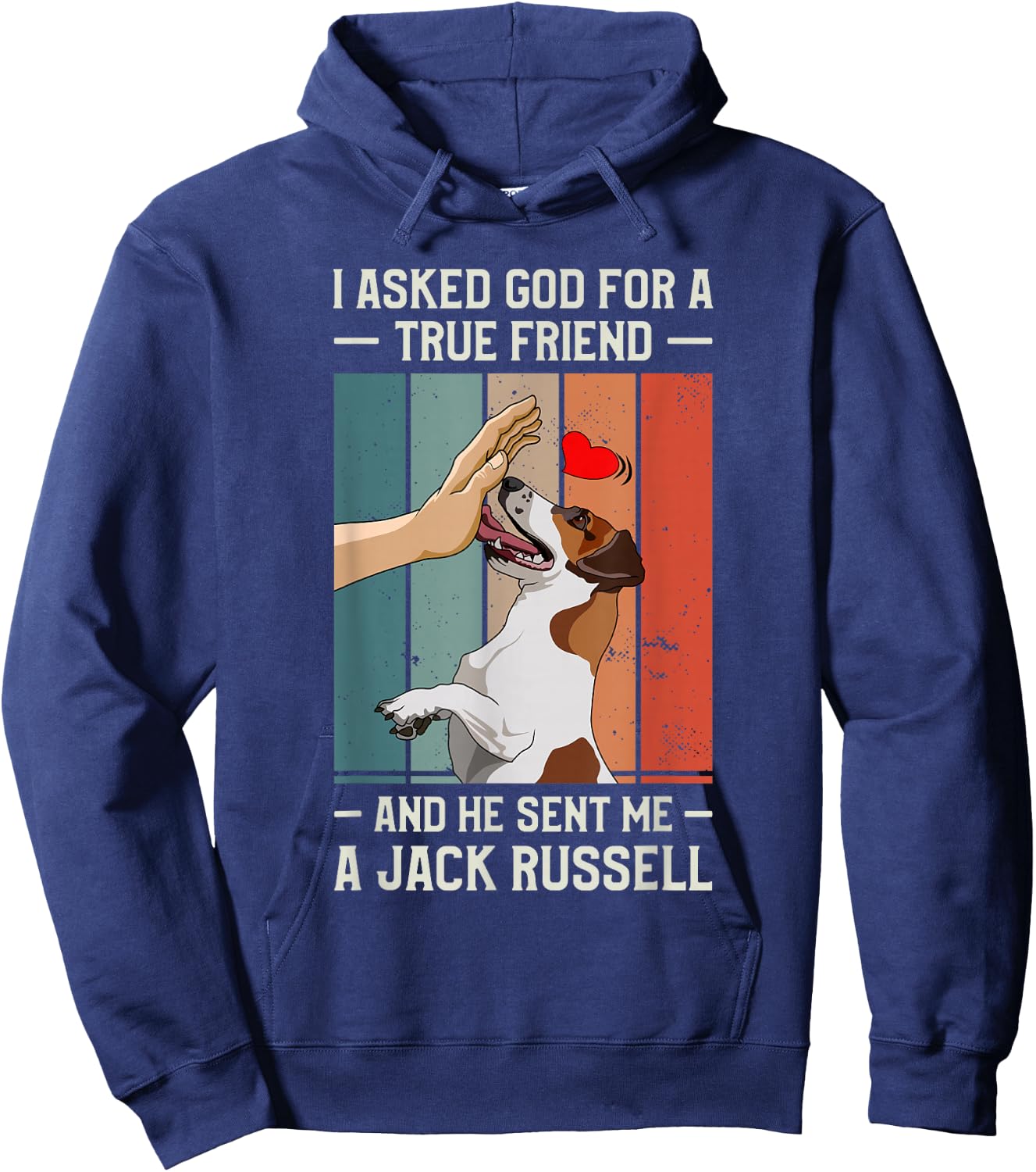 Jack Russell Terrier Jack Russells Dog Hoodie - Hoodie | Navy