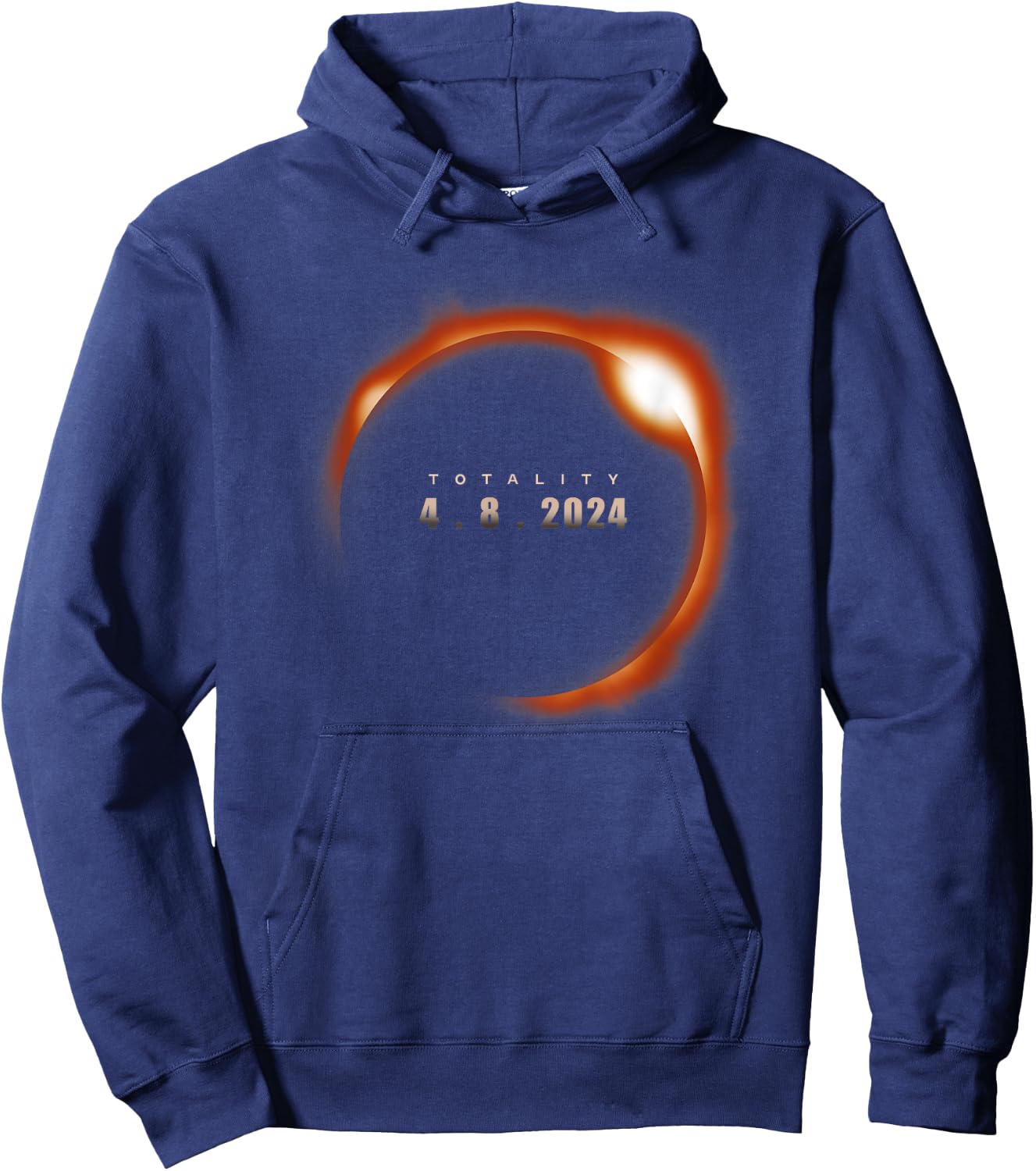 Total Solar Eclipse 2024 Totality USA Spring April 8, 2024 Hoodie - Hoodie | Navy