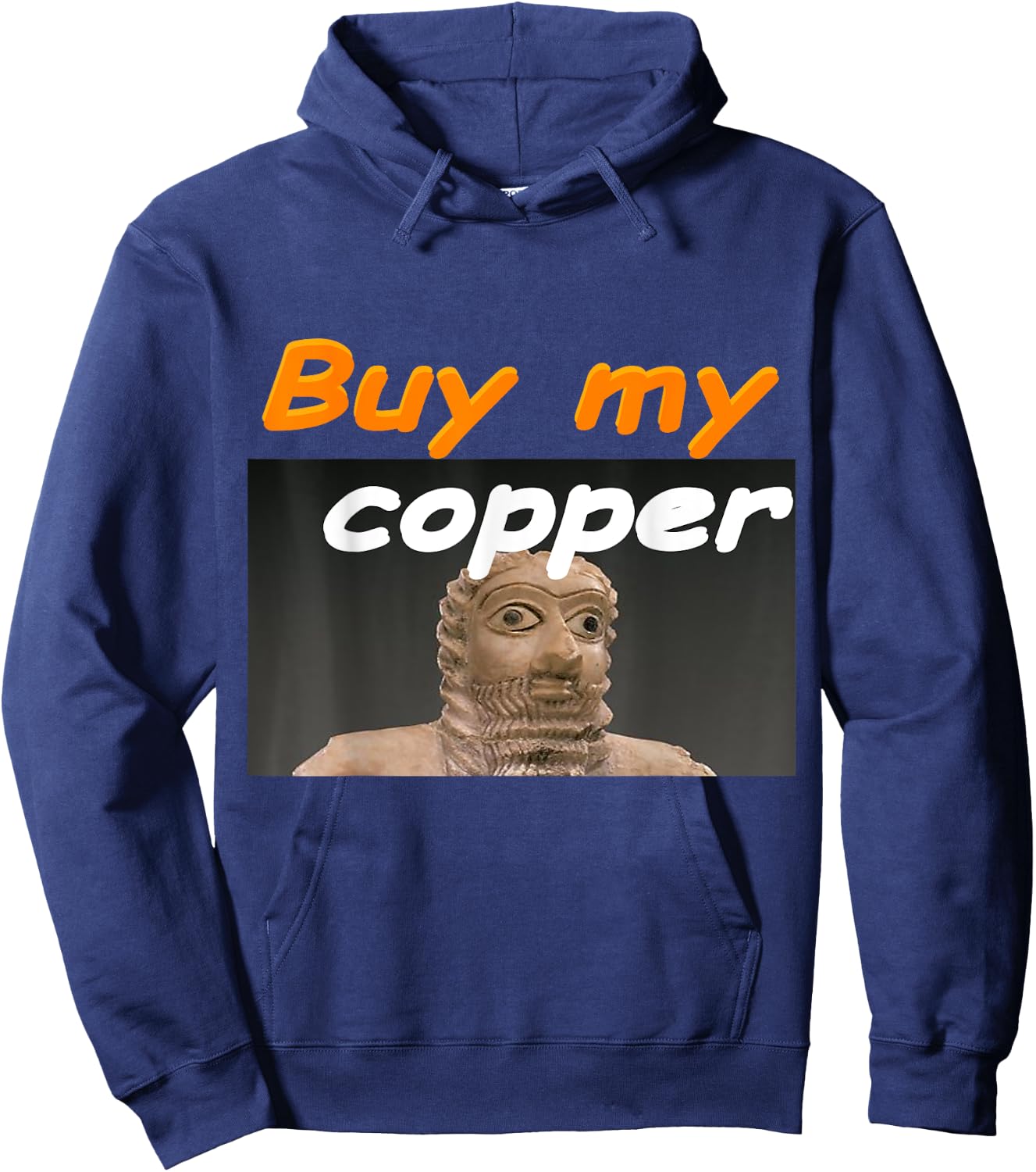 Ea-Nasir Ancient Copper Complaint Meme Hoodie - Hoodie | Navy