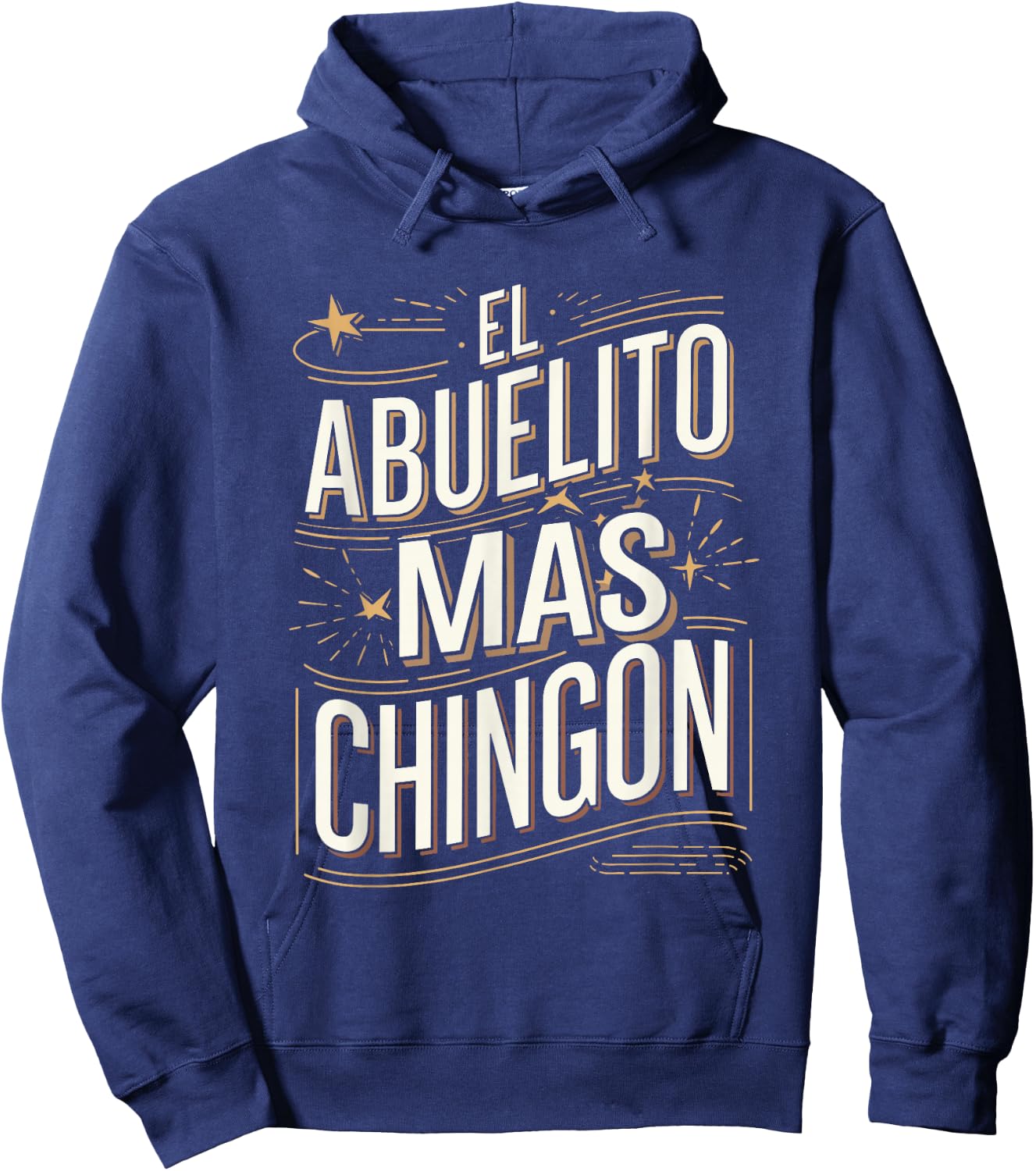 El Abuelito Mas Chingon Funny Grandpa Quote Hoodie - Hoodie | Navy