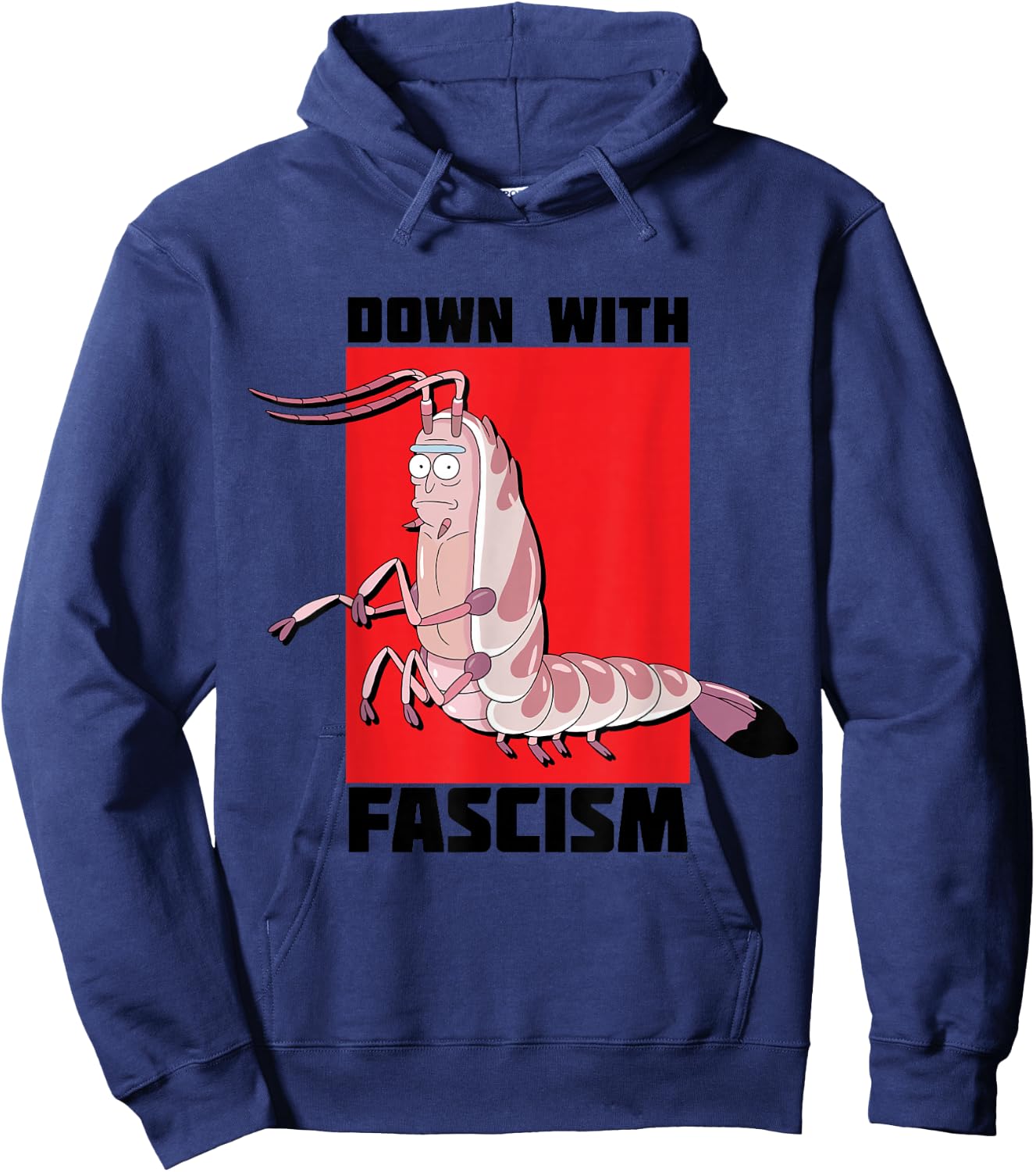 Rick and Morty Shrimp Adult Cartoon Fashion Hoodie - Hoodie | Navy