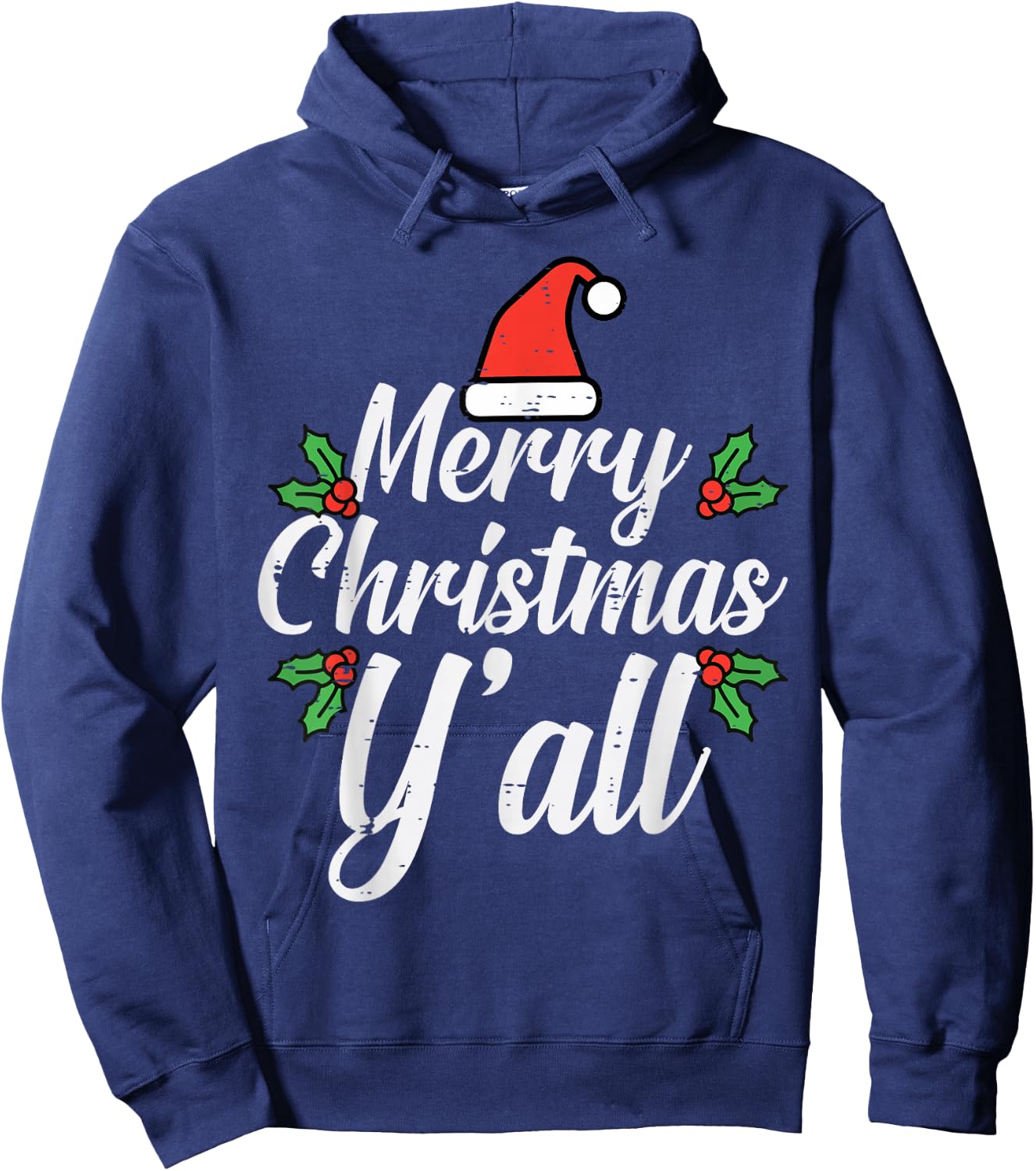 Merry Christmas Y'All Christmas Xmas Men Women Kids Boys Hoodie - Hoodie | Navy