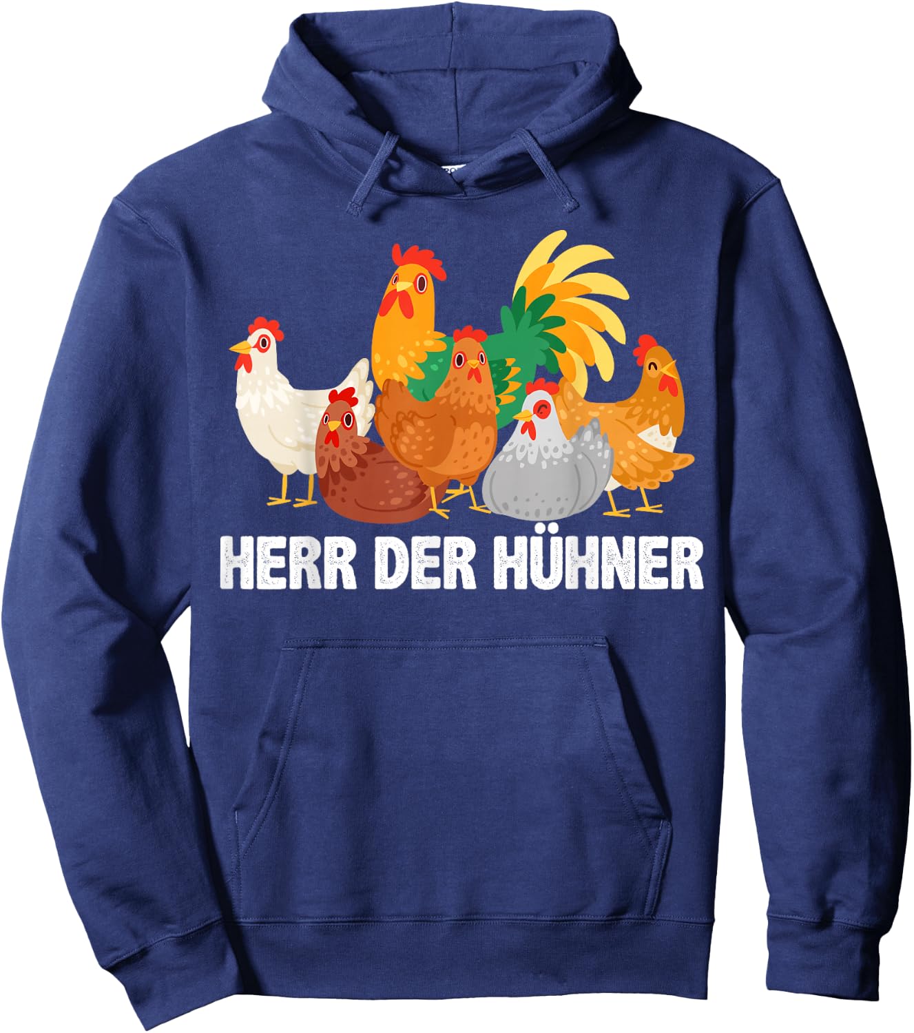 Mr The Chickens Hen Chick Chicken Farm Farmer Men's , black Hoodie - Hoodie | Navy