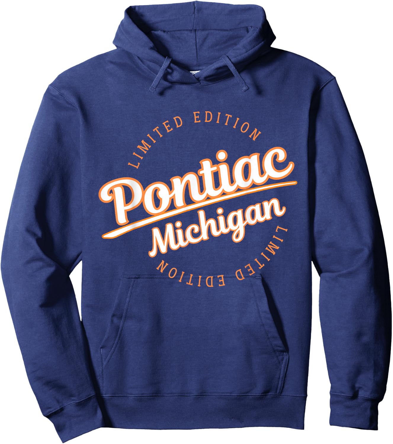 Retro Athletic Pontiac MI Apparel Hoodie - Hoodie | Navy