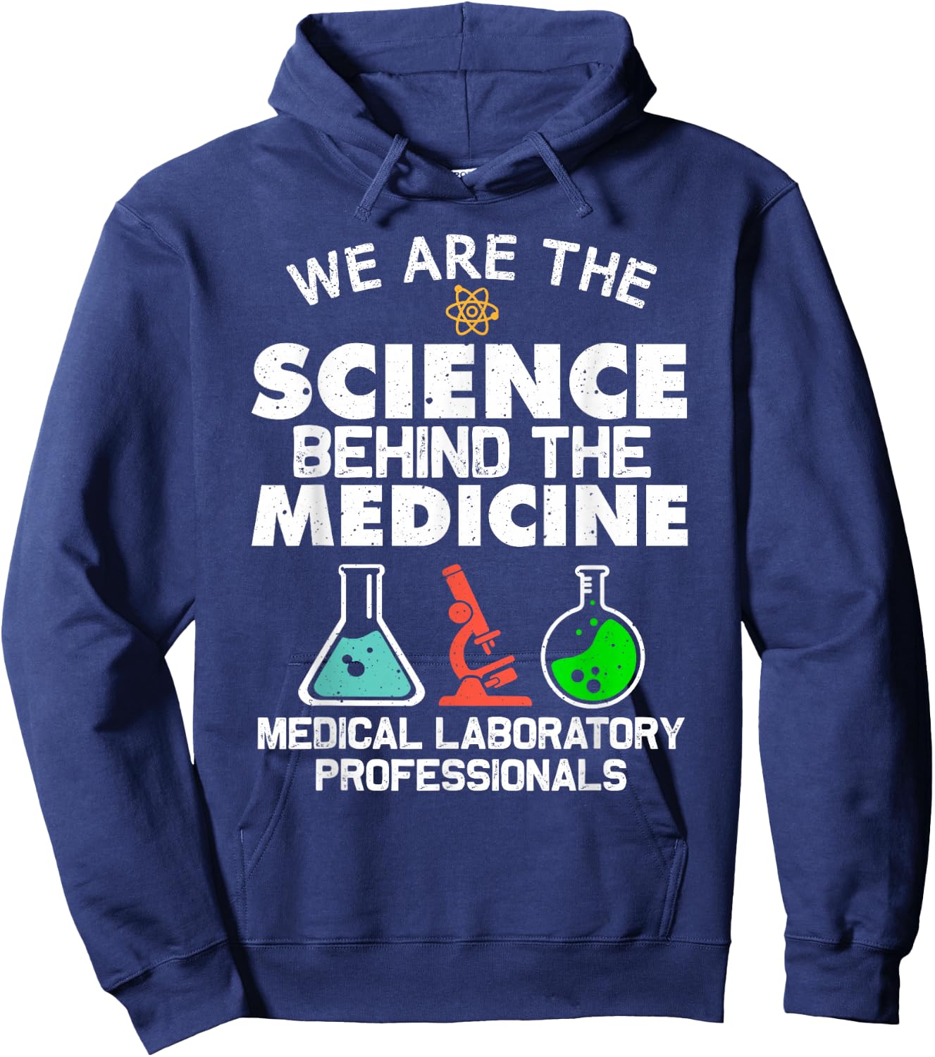 Funny Medical Laboratory Science Design Men Women Lab Tech Hoodie - Hoodie | Navy