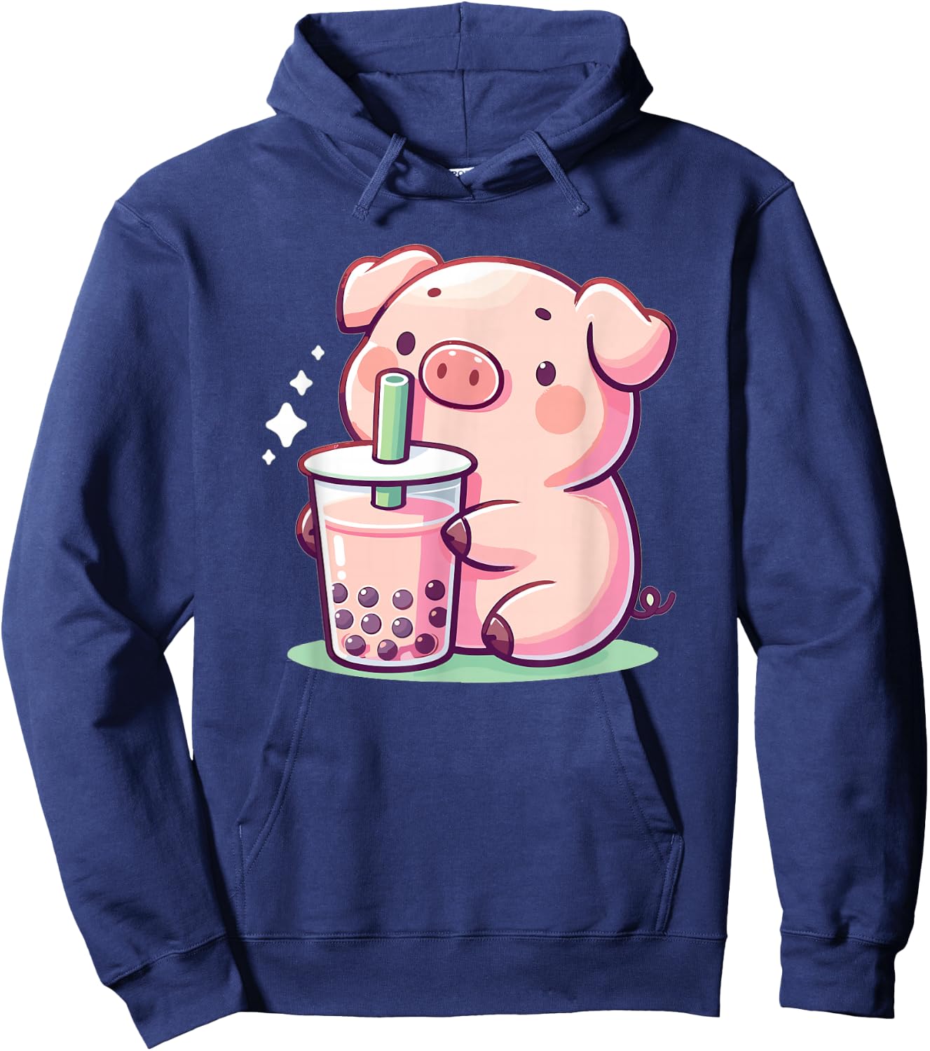 Discover Animal Designs In Kawaii Style Here -Adults Black Small Modern Hoodie - Hoodie | Navy