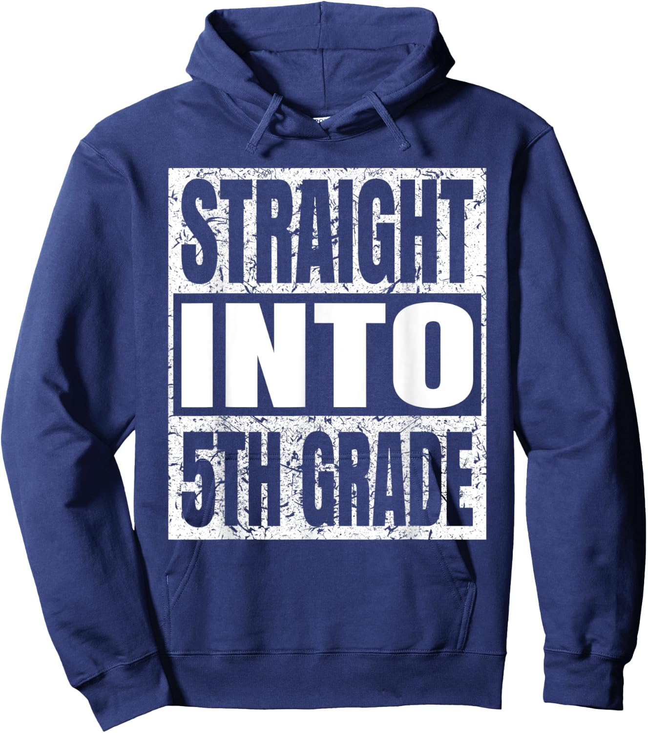 Straight Into 5th Grade Funny Back To School Fifth Grade Hoodie - Hoodie | Navy