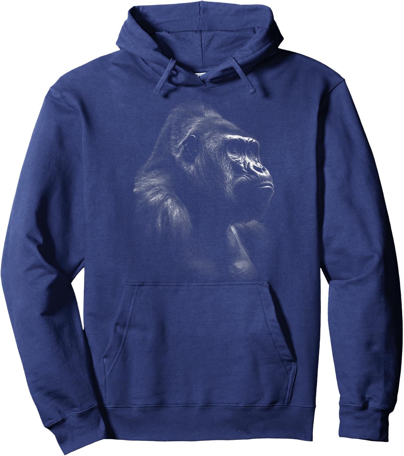 Chimp Gorilla Face Silverback Gorilla Chimpanzee Hoodie - Hoodie | Navy