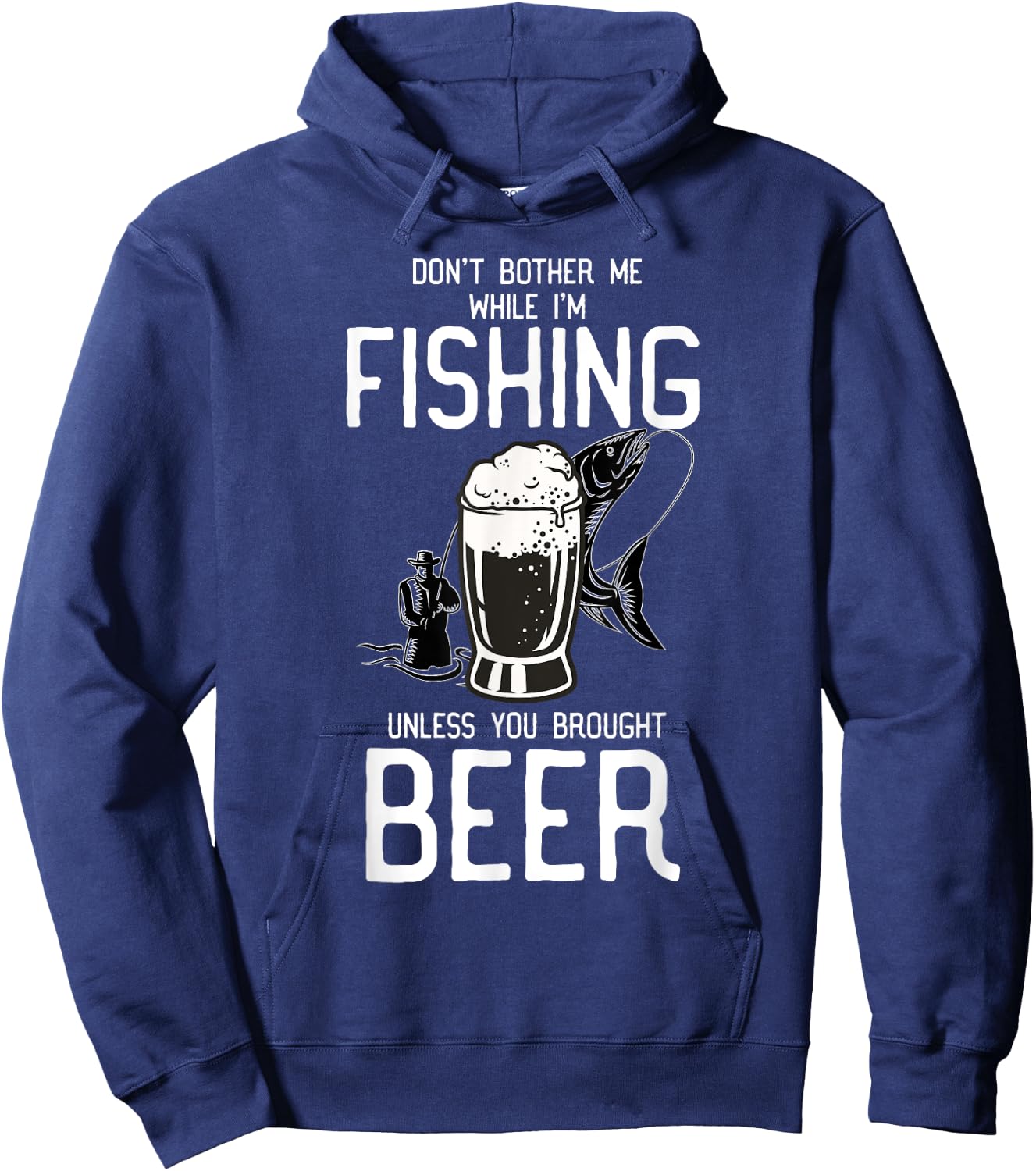 Beer Fishing Hoodie - Hoodie | Navy