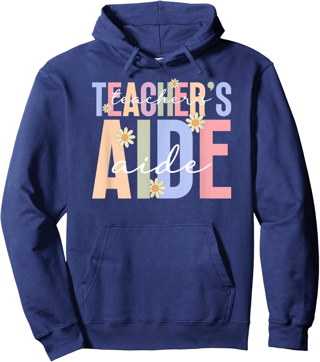 Teacher's Aide Boho Teacher Aide Teaching Assistant Hoodie - Hoodie | Navy