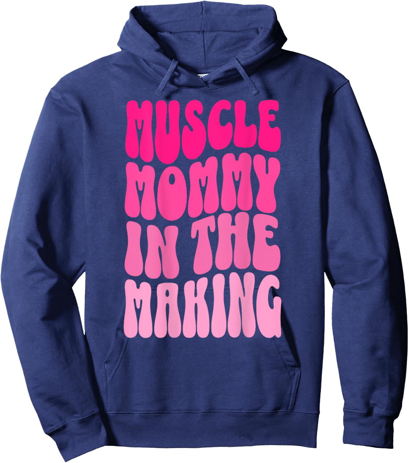 Funny Fitness Gym Pump Muscle Mama In der Herstellung Humour , black Hoodie - Hoodie | Navy