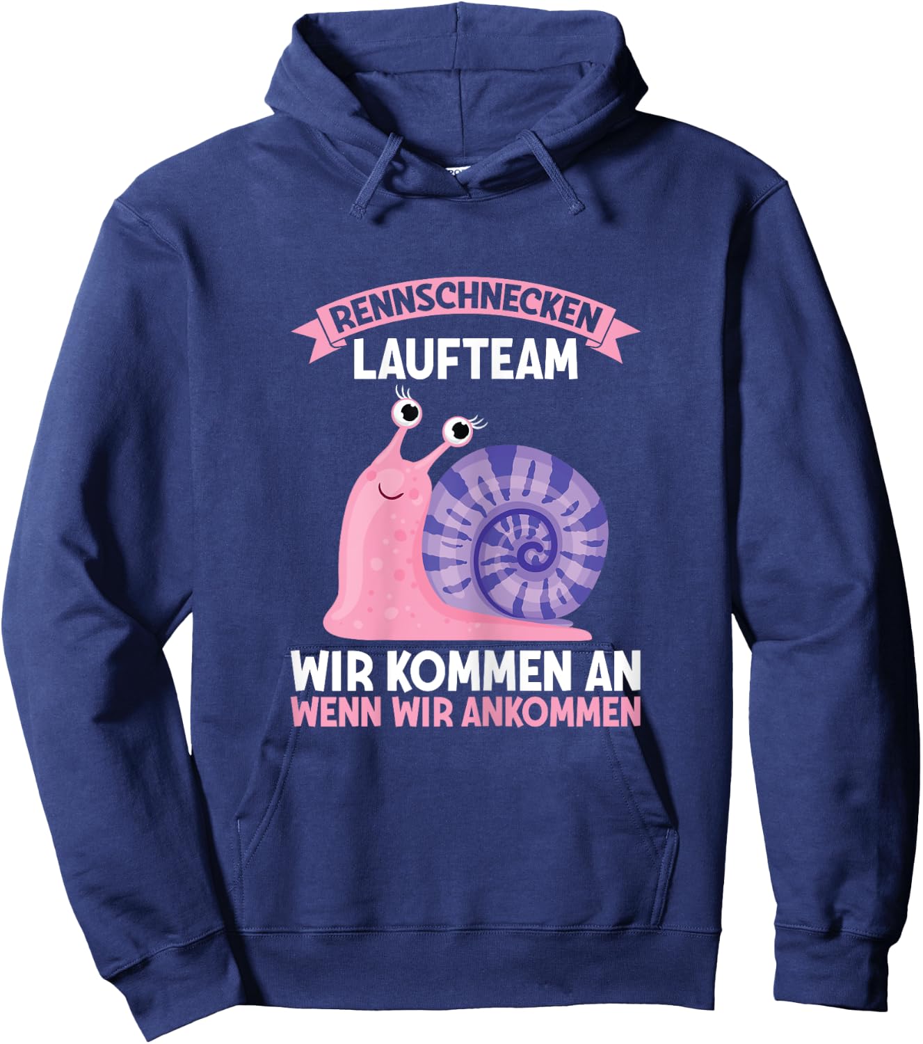 Women's Racing Snails Running Team Jogging Running Sports Runner Snail , black, s Hoodie - Hoodie | Navy