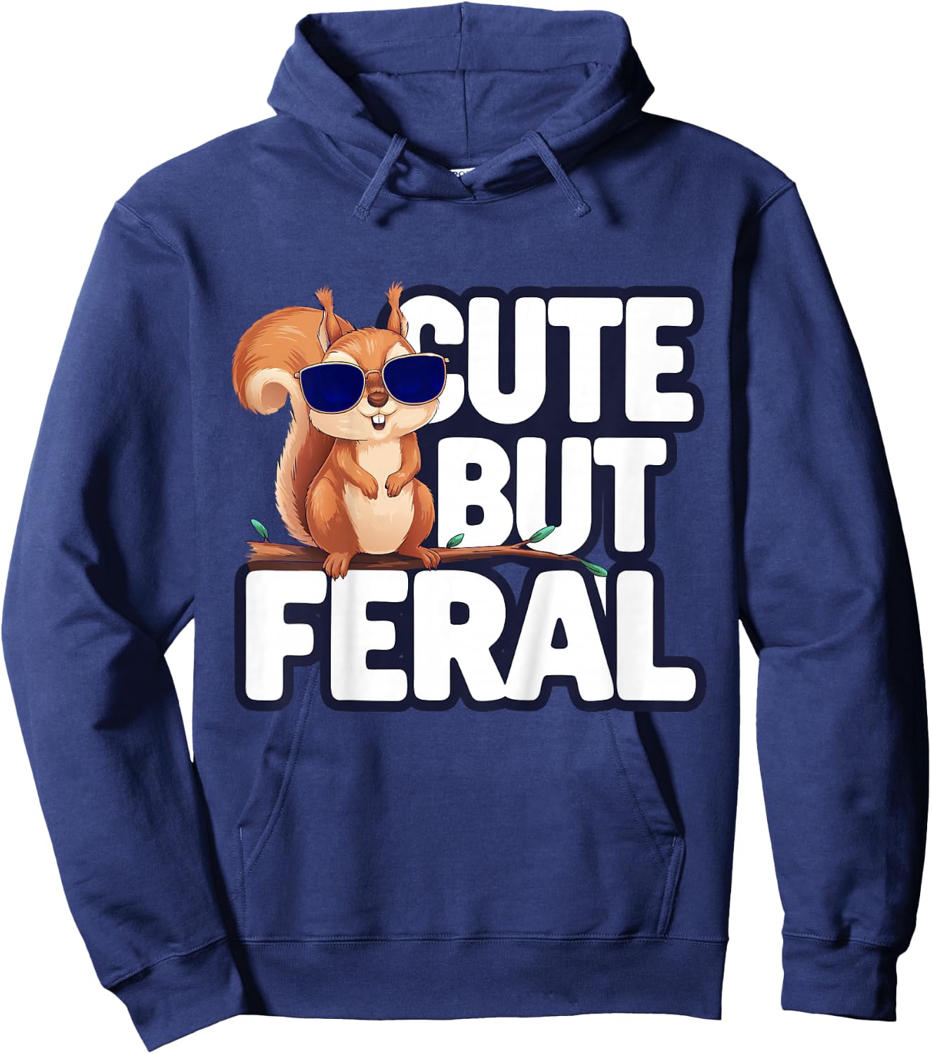Kids Funny Squirrel Kids Hoodie - Hoodie | Navy