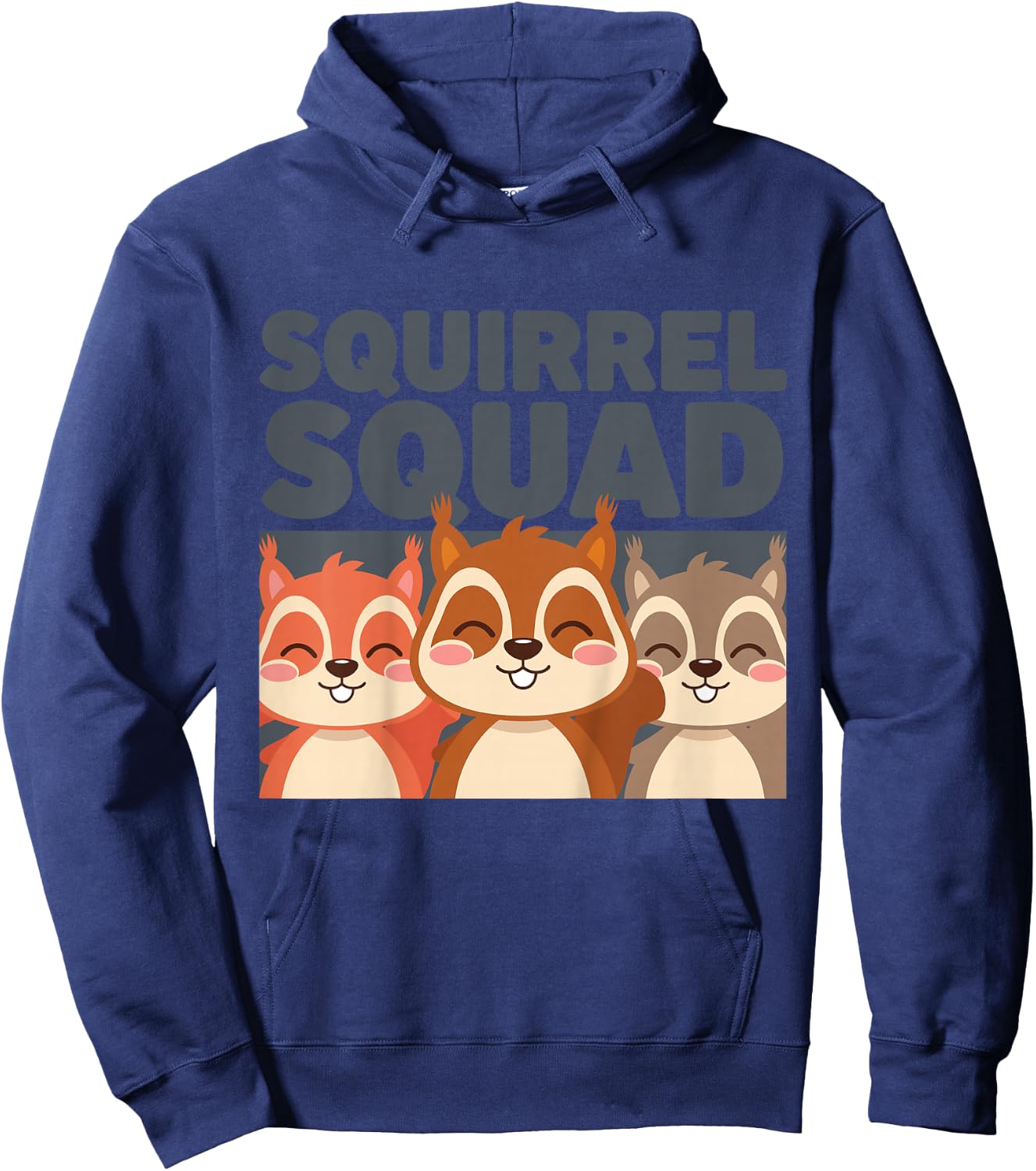 Kids Squirrel Kids Hoodie - Hoodie | Navy
