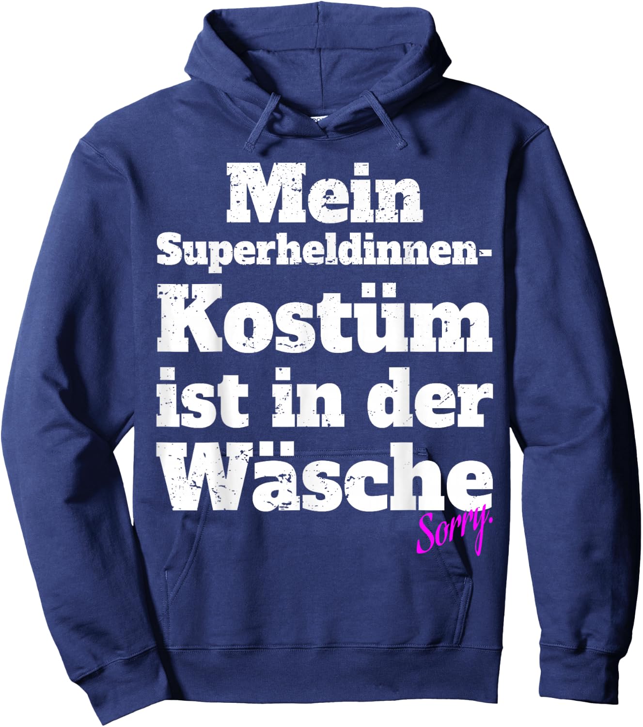 Superhero Costume Ist In Der Wäsche Carnival Superhero , black Hoodie - Hoodie | Navy