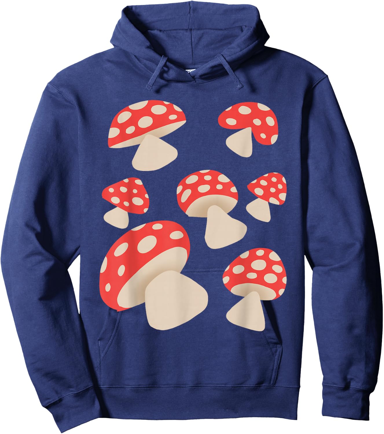Toadstools and red mushrooms Hoodie - Hoodie | Navy