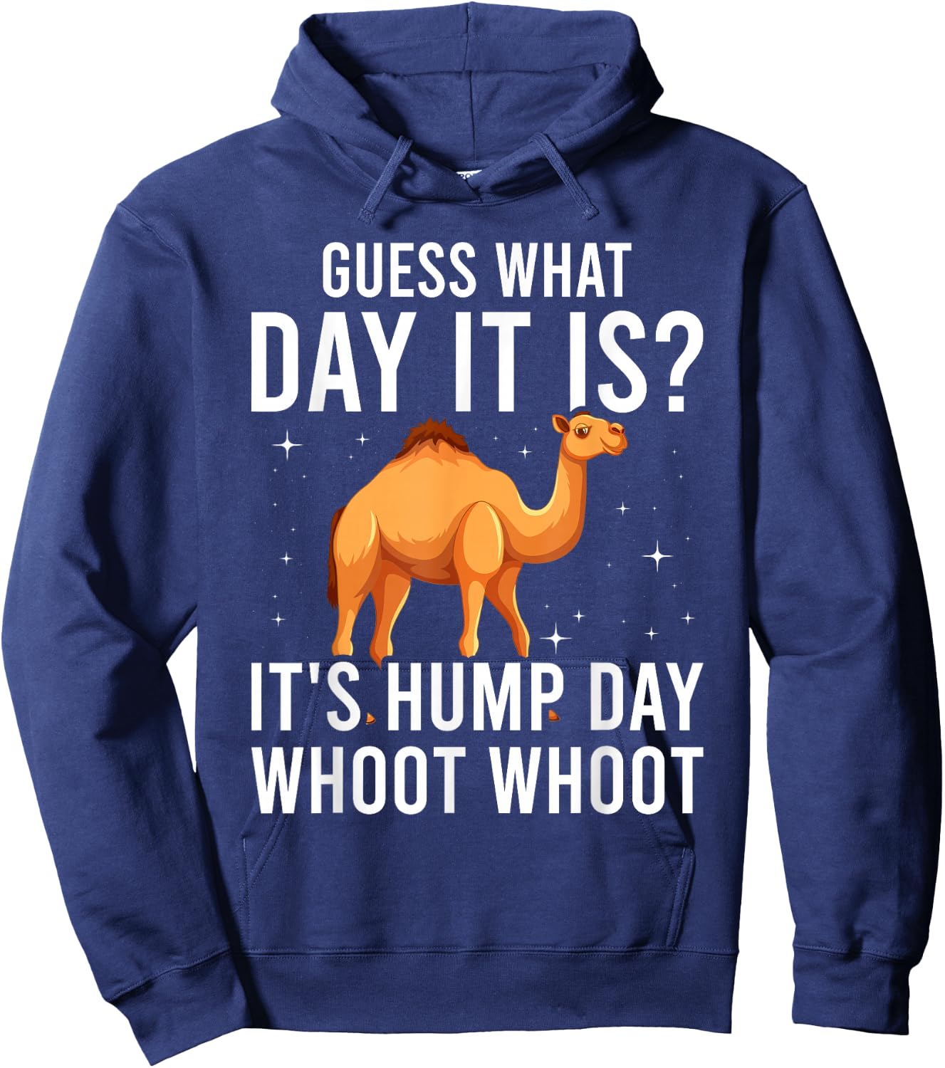 Guess What Day Is It Camel Funny Hump Day Hoodie - Hoodie | Navy