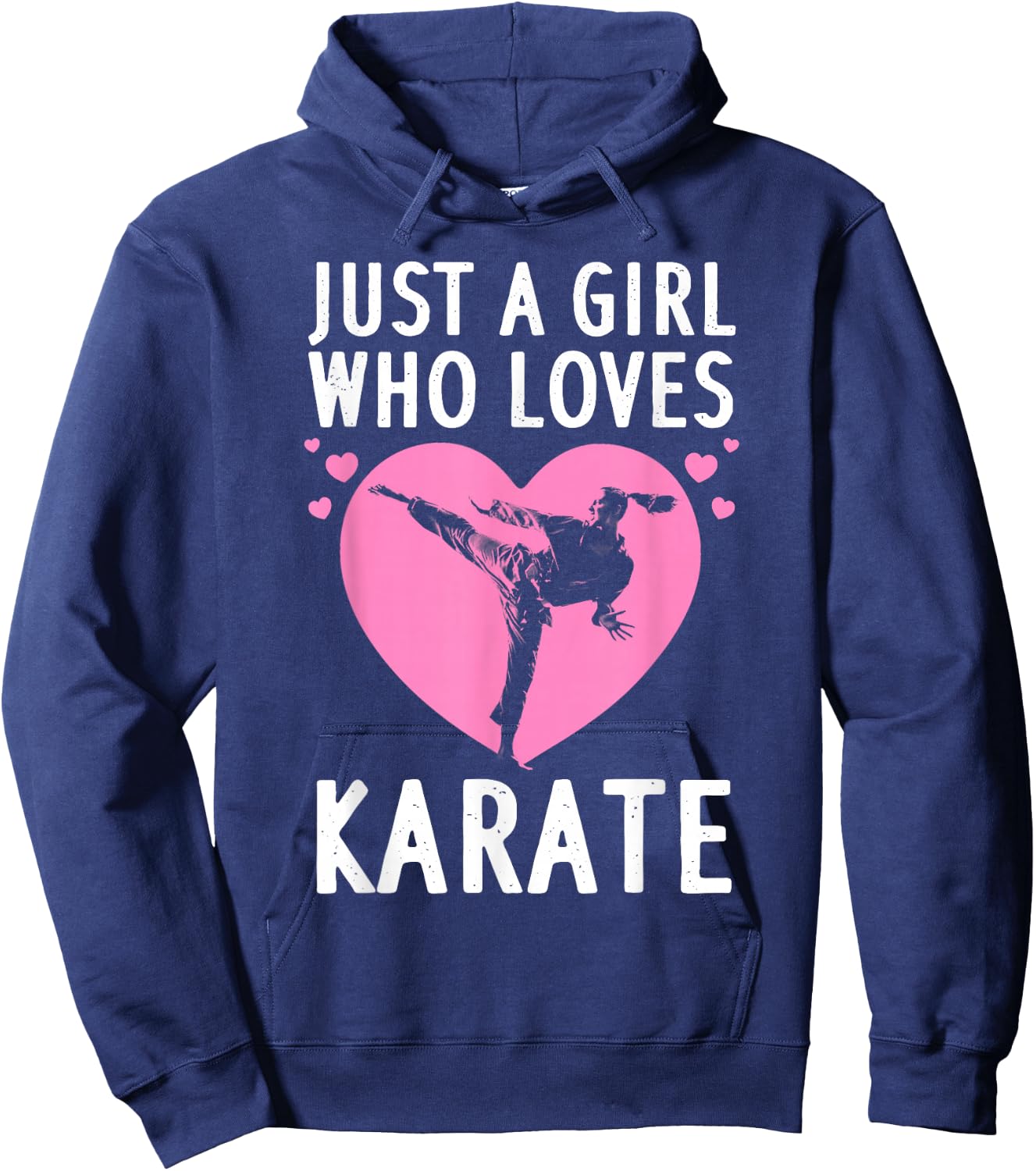 Funny Karate Girls Karate Black Belt Martial Arts Hoodie - Hoodie | Navy