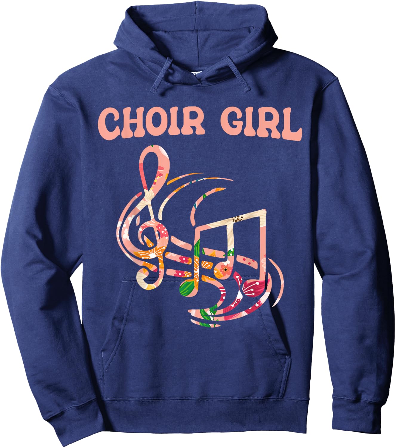 Choir Girl Singing Choir Rehearsal Choir Singer Choir Hoodie - Hoodie | Navy