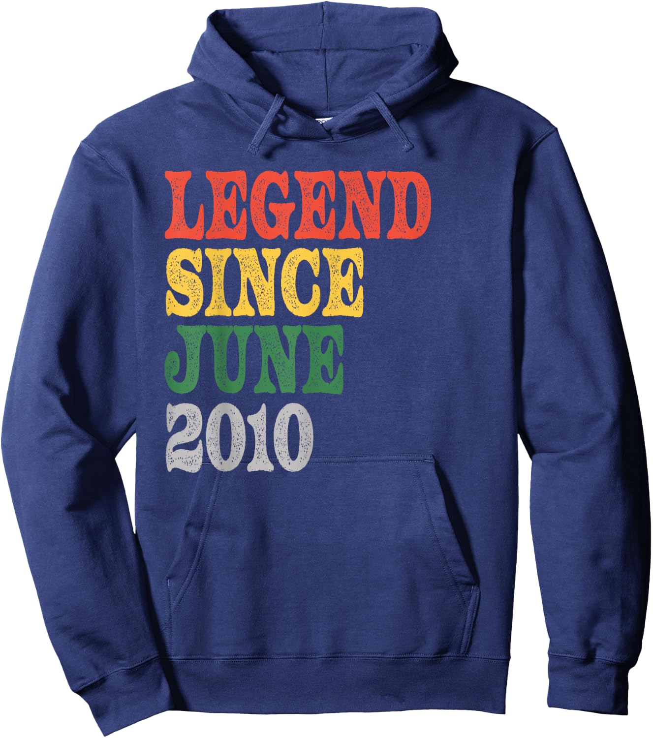 Legend Since June 2010 Birthday Hoodie - Hoodie | Navy