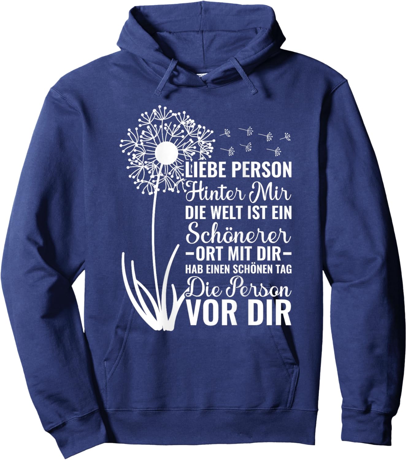 Dear Person Behind Me Love An Die Person Hinter Mir , black Hoodie - Hoodie | Navy