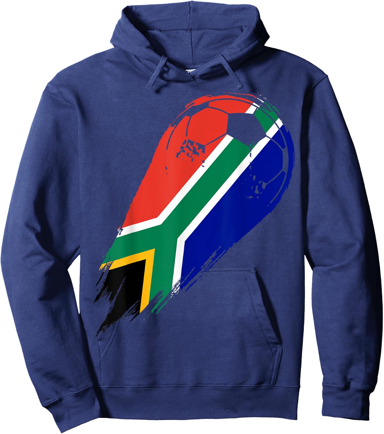 Soccer with country flag of South Africa Hoodie - Hoodie | Navy