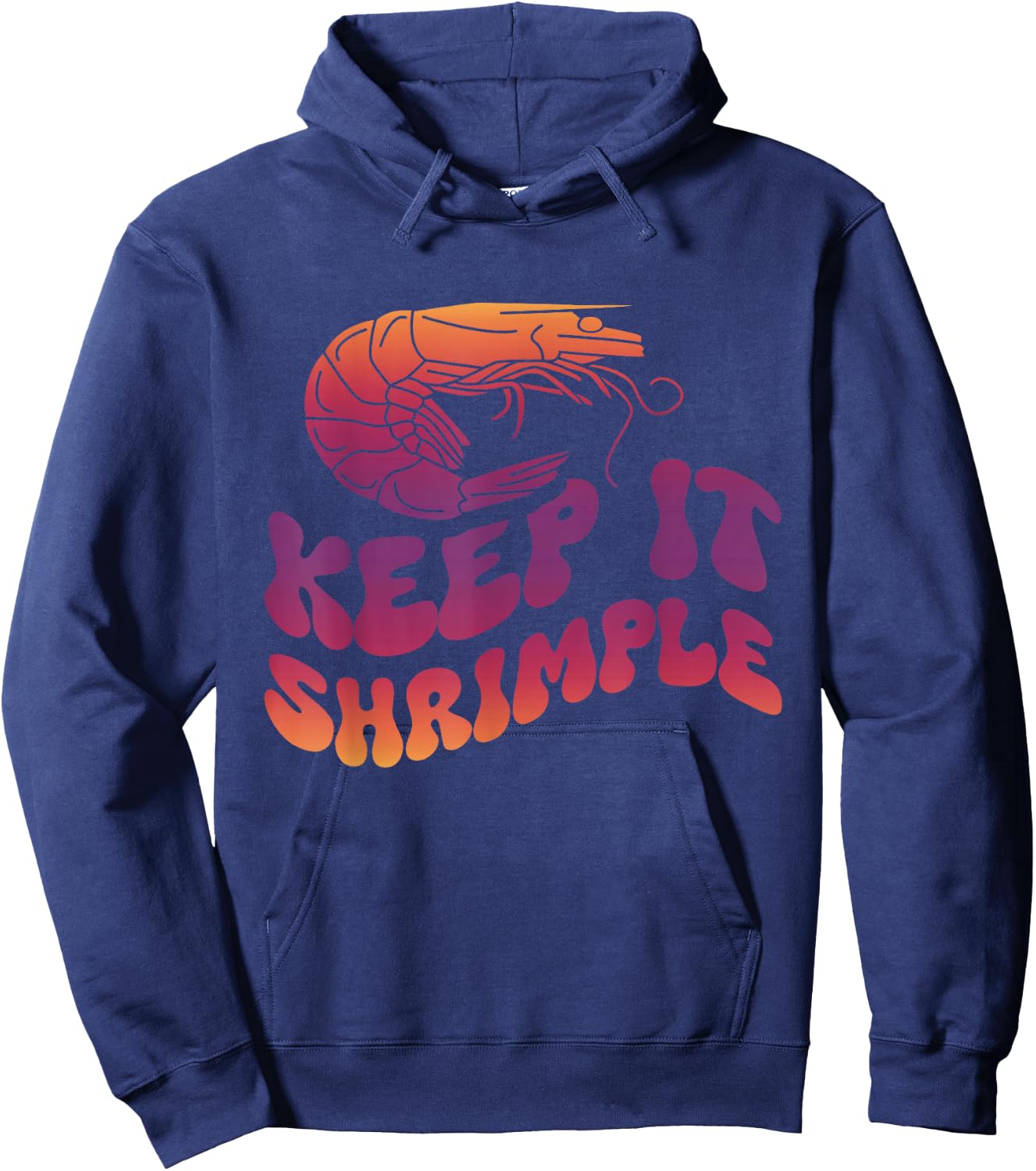 Keep It Shrimple Hoodie - Hoodie | Navy