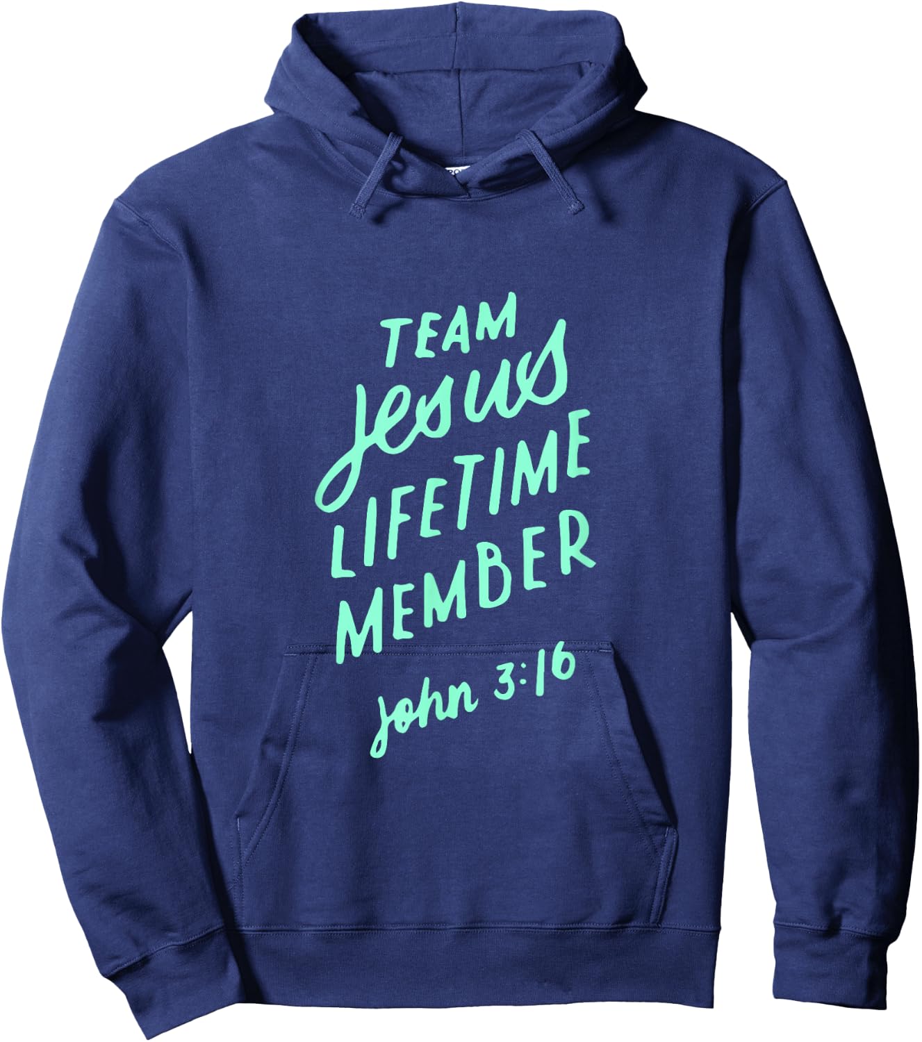 Team Jesus Christ Lifetime Member Bible Verse Christian Gift Hoodie - Hoodie | Navy