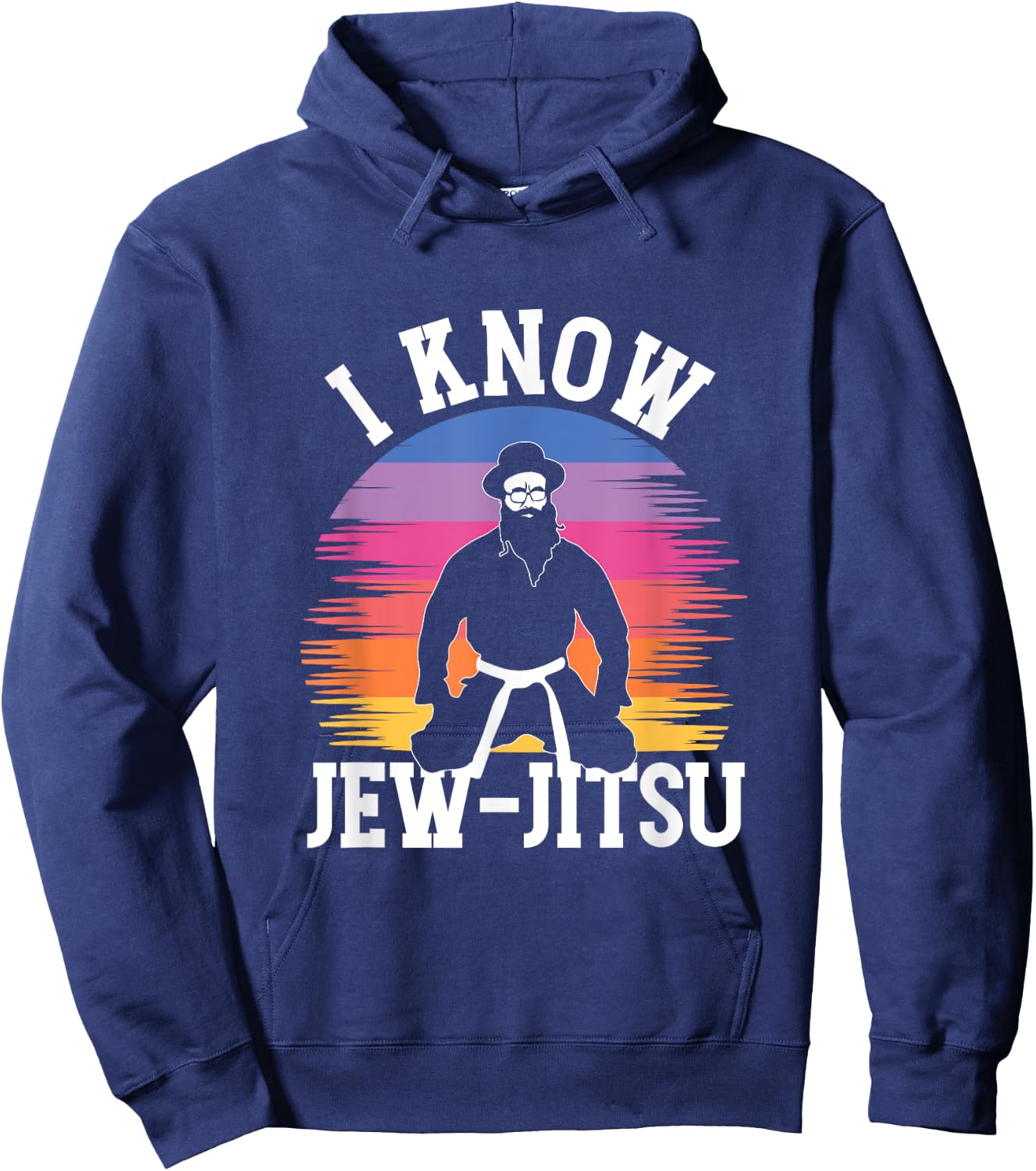 Funny I Know Jew-Jitsu | Jüdisches Judentum | Hebräisch Israel Hoodie - Hoodie | Navy
