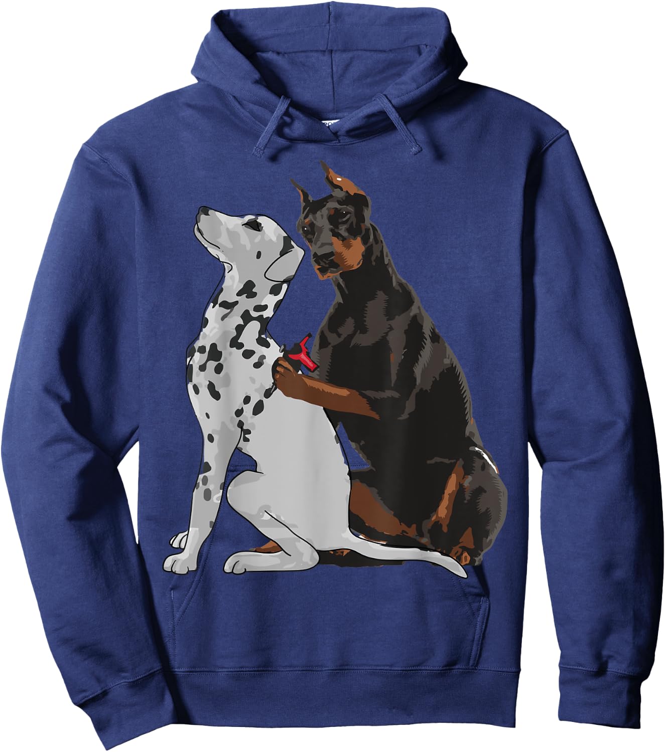 Cute Fashionable Doberman Tattooing Dalmatian Shirt Dog Gift Hoodie - Hoodie | Navy