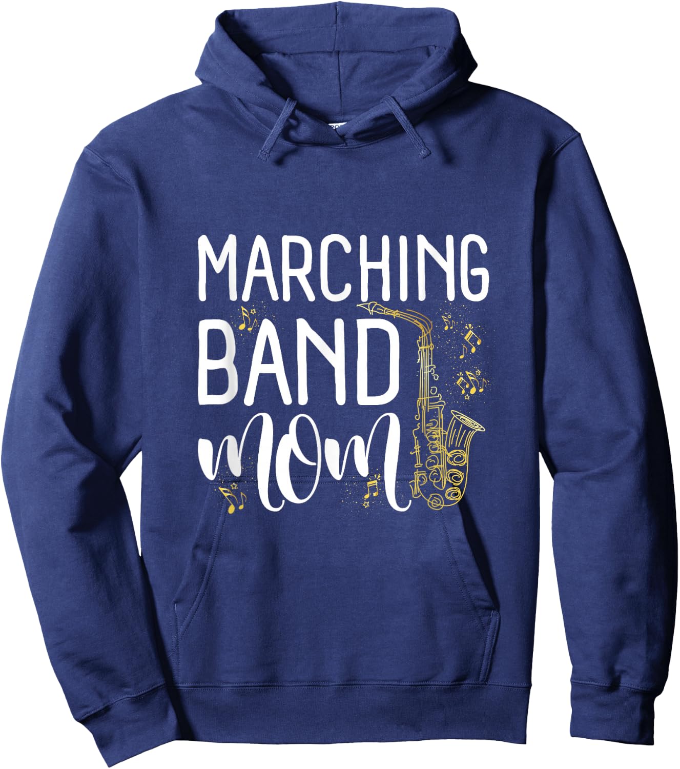 Proud Band Mom Marching Band Mama Marching Band Mother's Day Hoodie - Hoodie | Navy