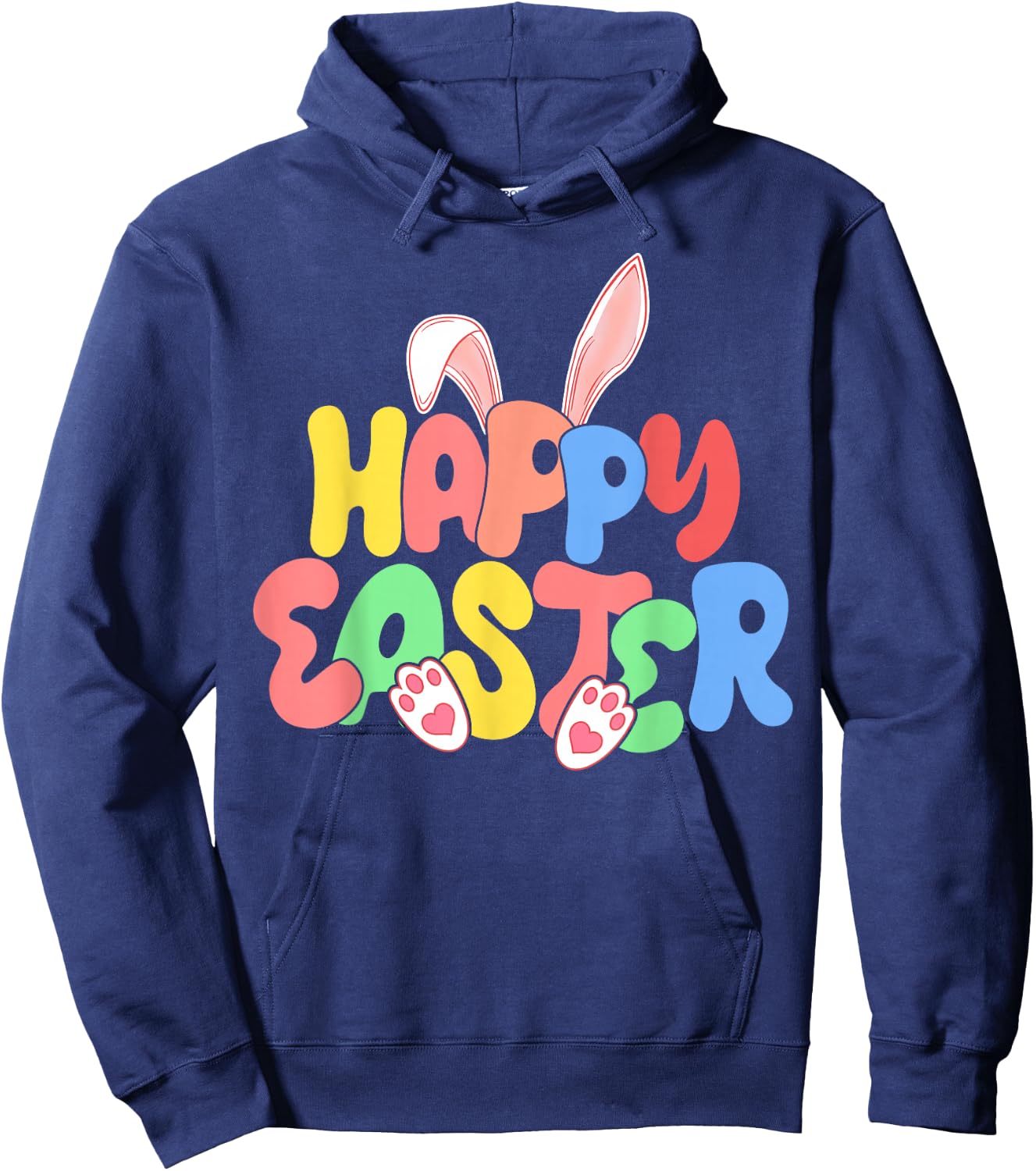 Happy Easter, Family Group, Easter Bunny, Egg Hunting Squad Hoodie - Hoodie | Navy