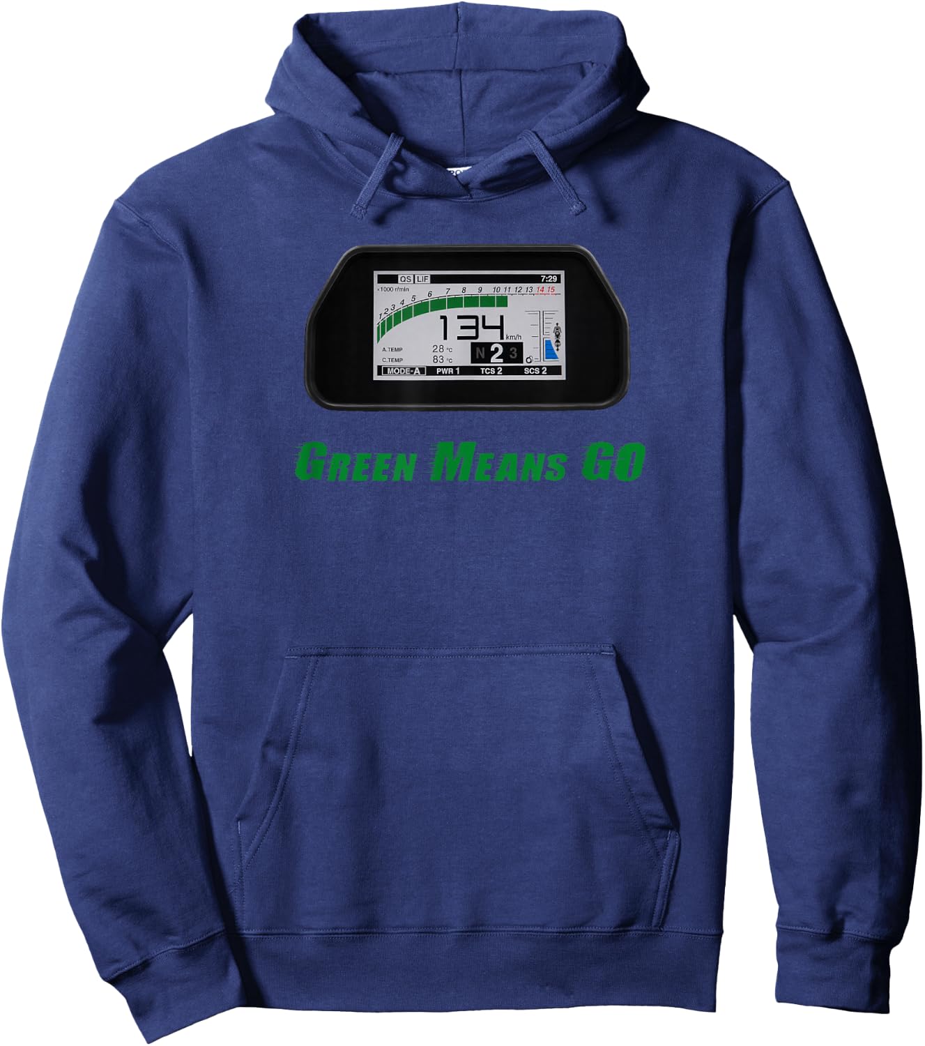 Fun Motorcycle Hoodie - Hoodie | Navy
