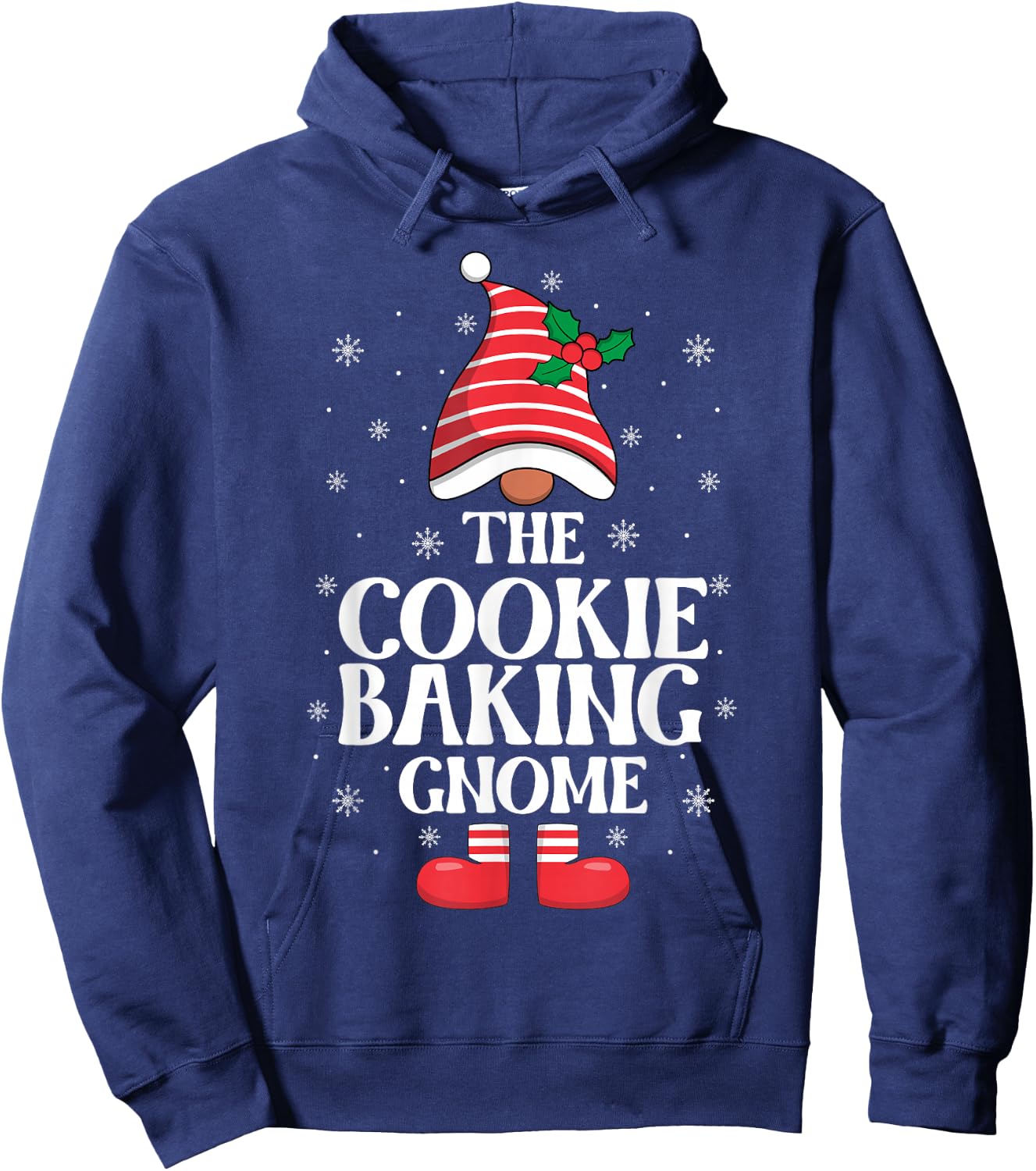 Cookie Baking Gnome Christmas Family Matching Group Xmas Hoodie - Hoodie | Navy