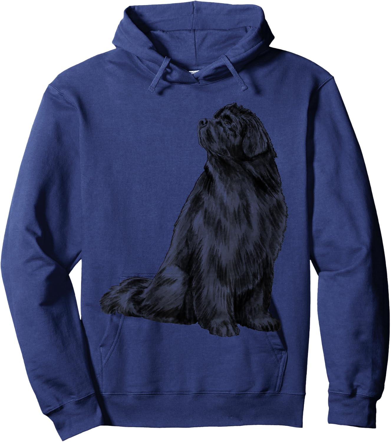 Newfoundland Dog Gifts Sitting Newfie Dog Newfoundland Hoodie - Hoodie | Navy