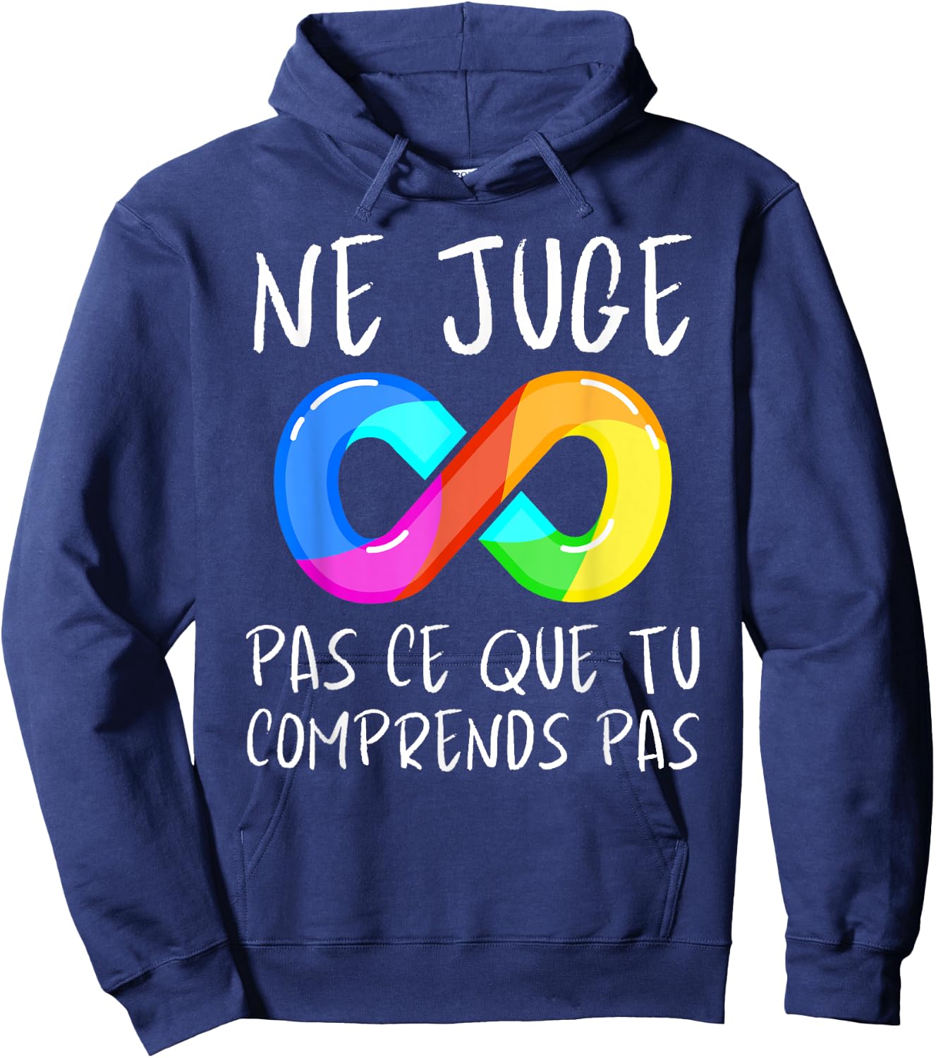Awareness Autism ADHD I Am Autistic Asperger Humor , Black, S Hoodie - Hoodie | Navy
