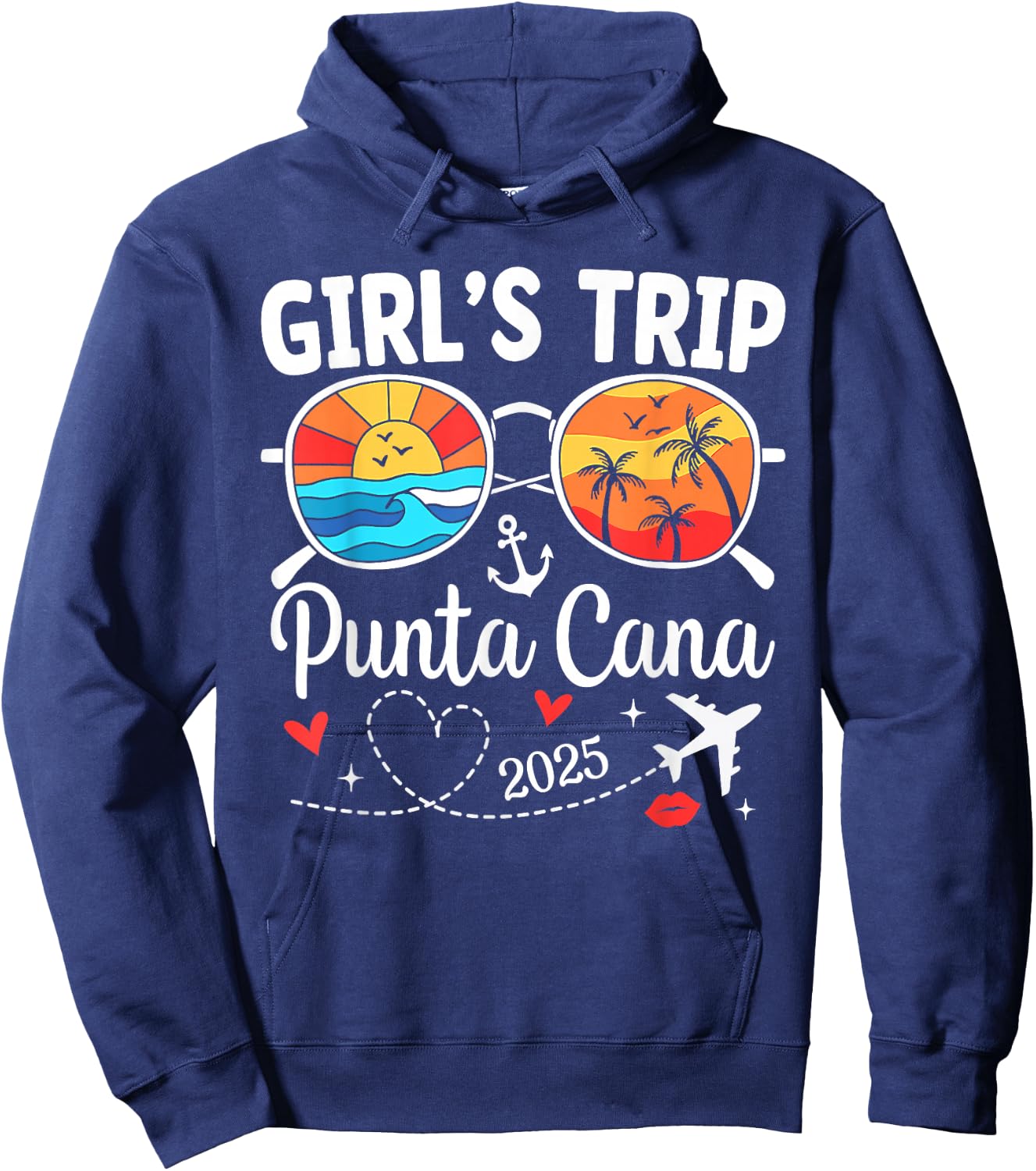 Girls Trip Punta Cana 2025 Girls Weekend Summer Vacation Hoodie - Hoodie | Navy
