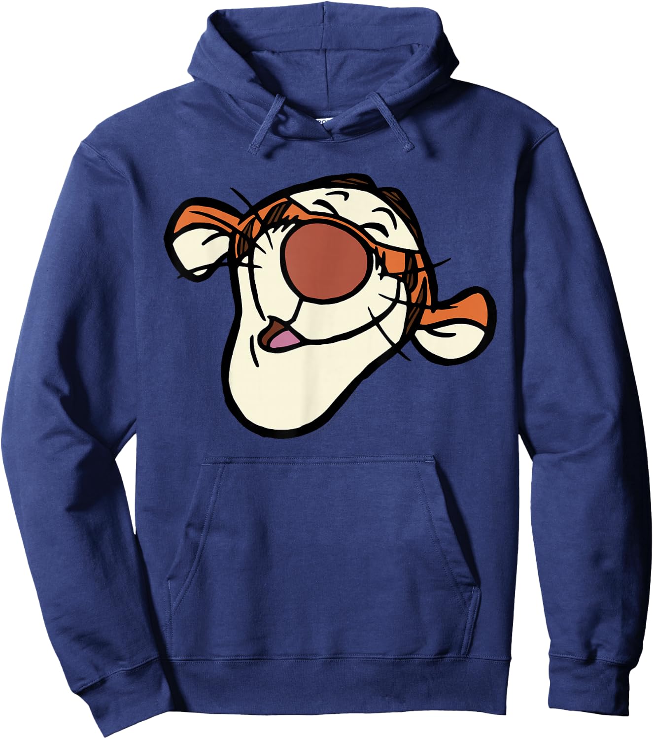 Disney Winnie the Pooh Tigger Happy Big Face Costume , Black, S Hoodie - Hoodie | Navy