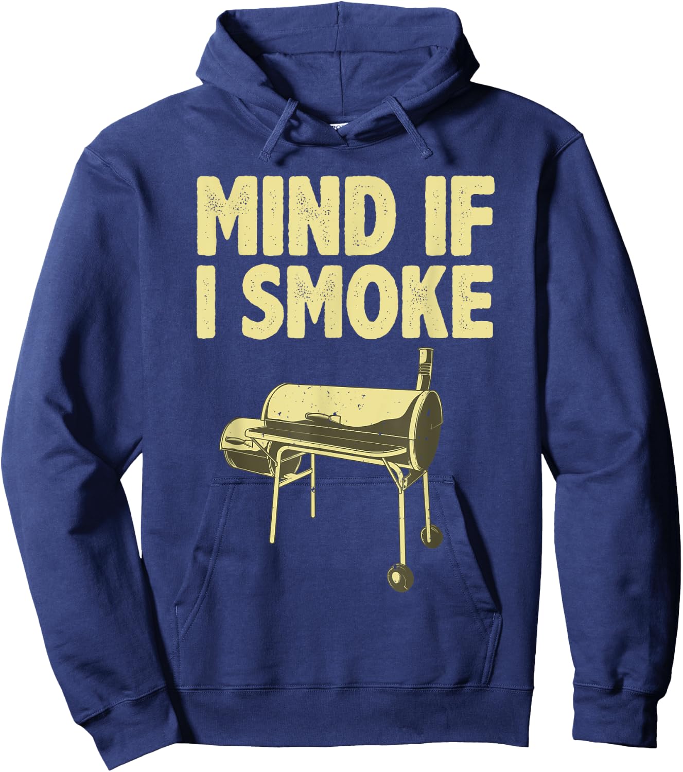 Funny BBQ Art Women Grilling Meat Smoking Barbecue Hoodie - Hoodie | Navy