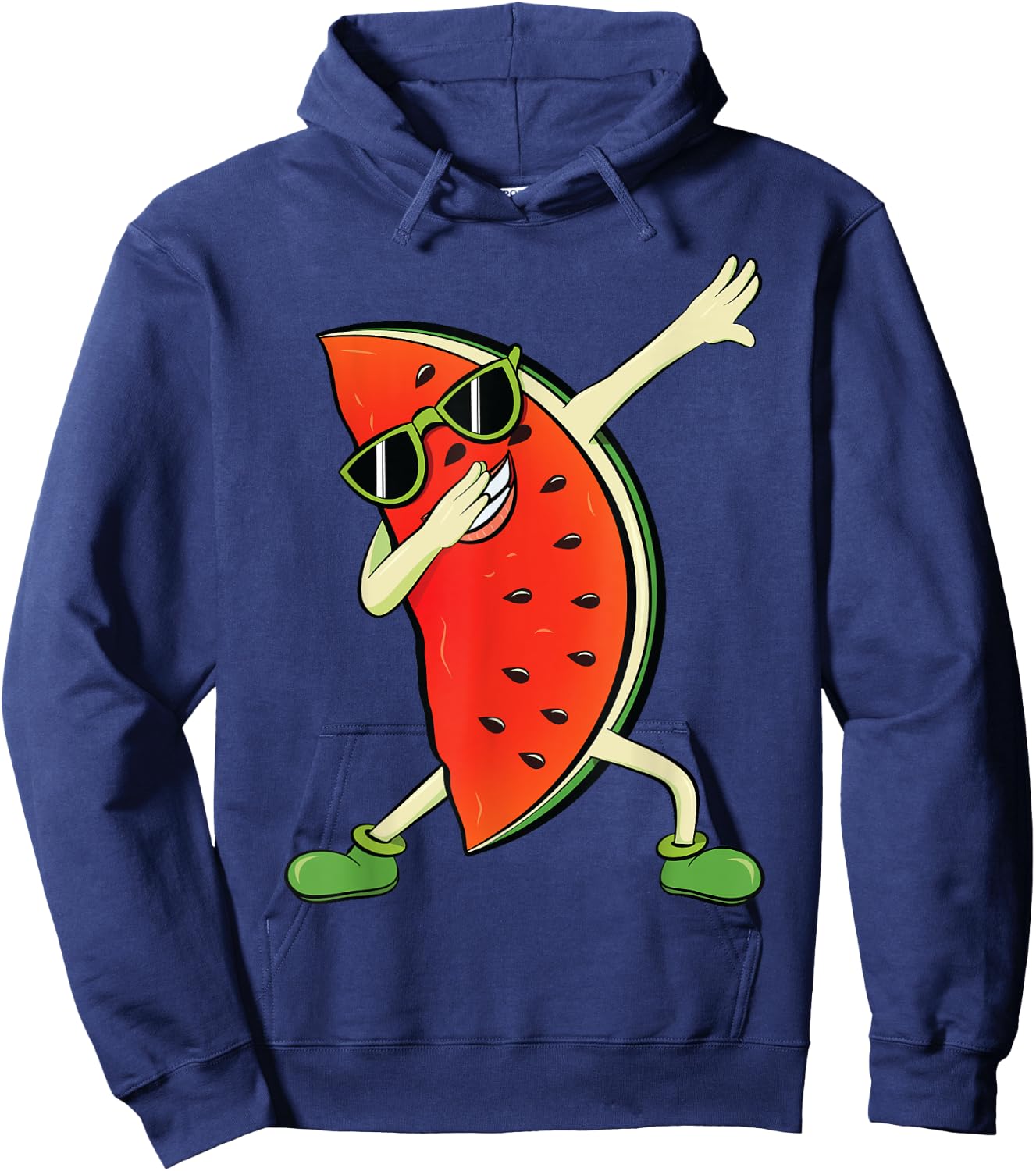 Dabbing Watermelon | Kawaii Melon Summer Fruit lover Gift Women Kids Hoodie - Hoodie | Navy