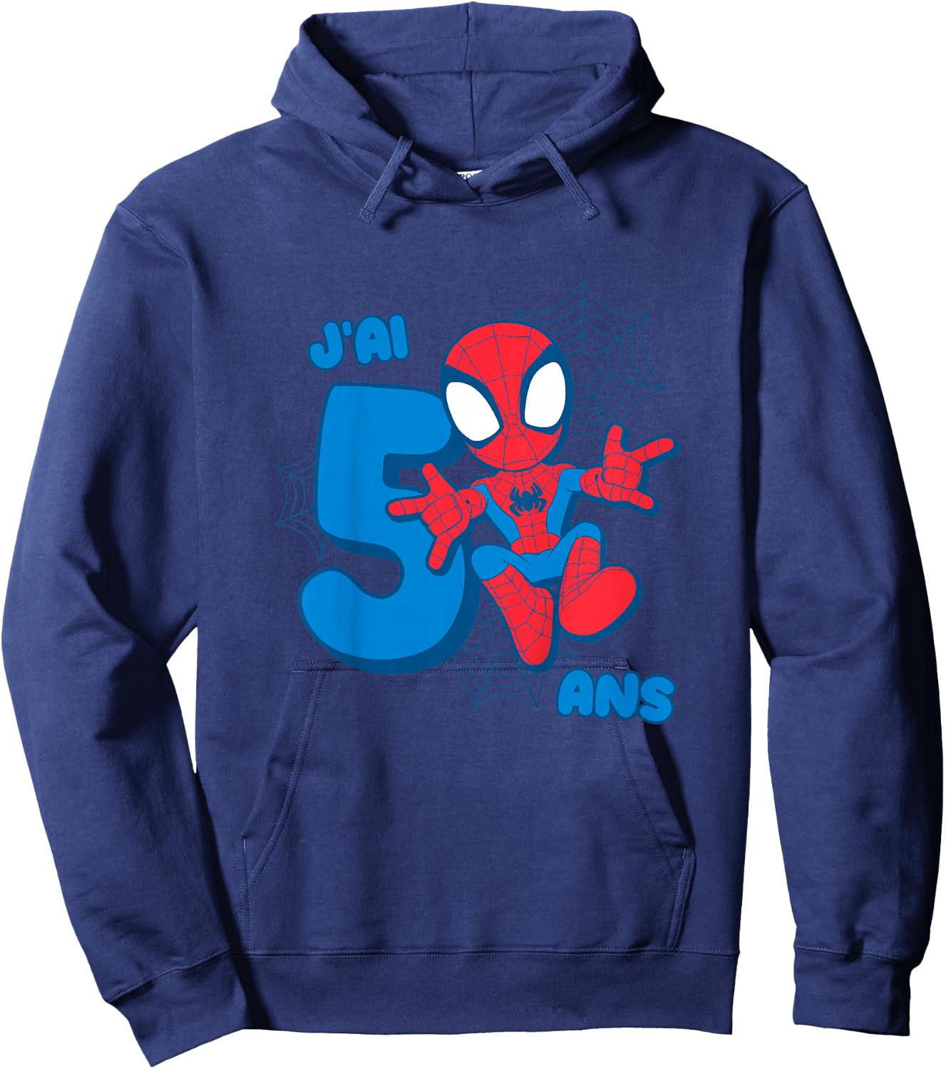 Children's Marvel Spider-Man Cute Spidey Birthday 5 Years Hoodie - Hoodie | Navy