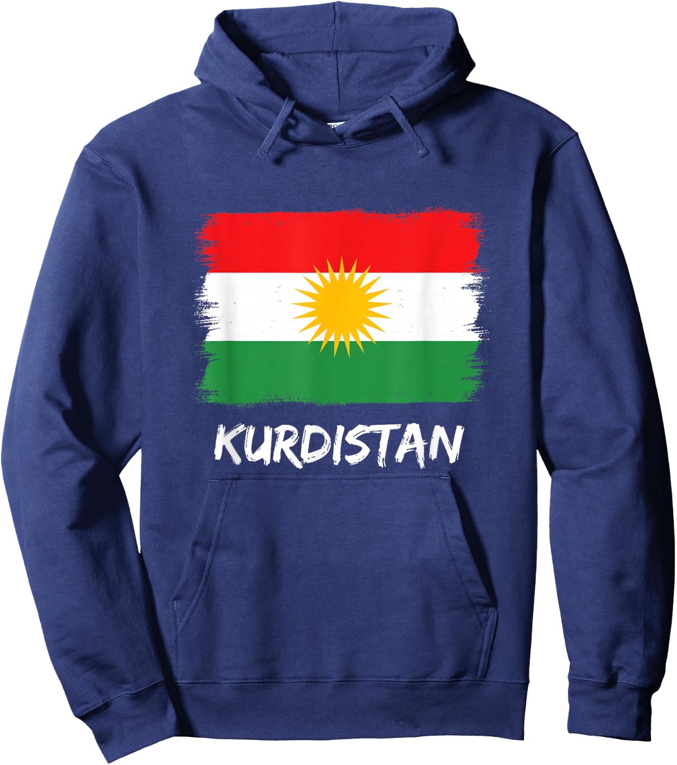 Kurdistan Flag , black Hoodie - Hoodie | Navy