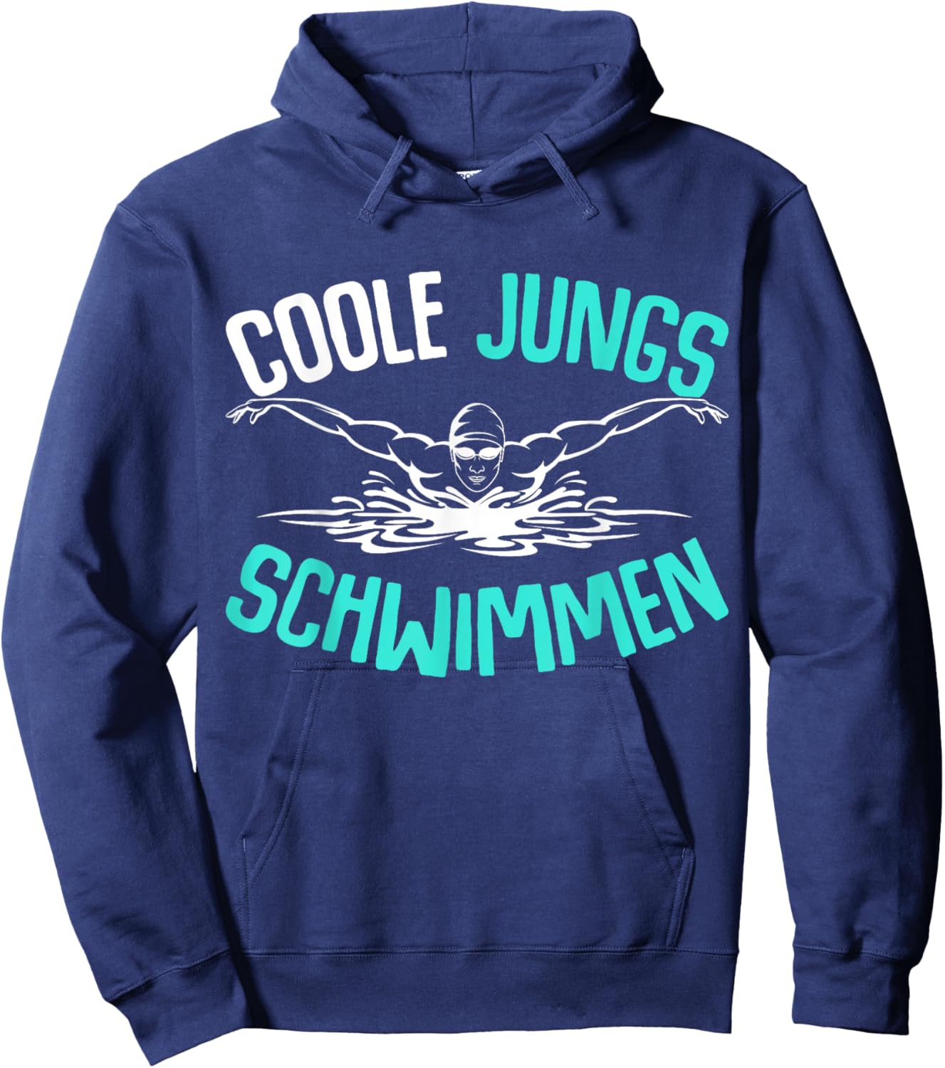Coole Jungs Schwimmen Schwimmer Schwimm Kinder Jungen Hoodie - Hoodie | Navy