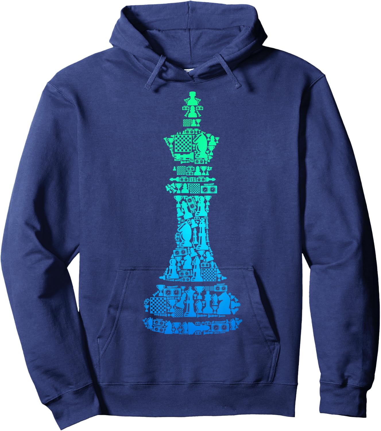 Schach König Schachspieler Kinder Jungen Herren Hoodie - Hoodie | Navy