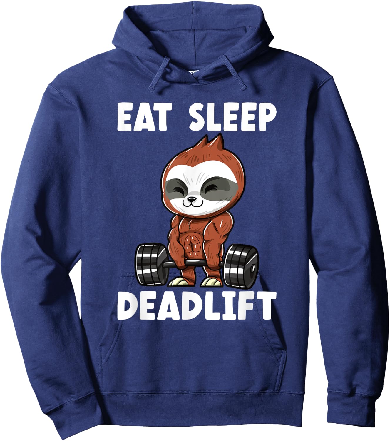 Sloth Deadlift Workout Weightlifting Bodybuilding Hoodie - Hoodie | Navy