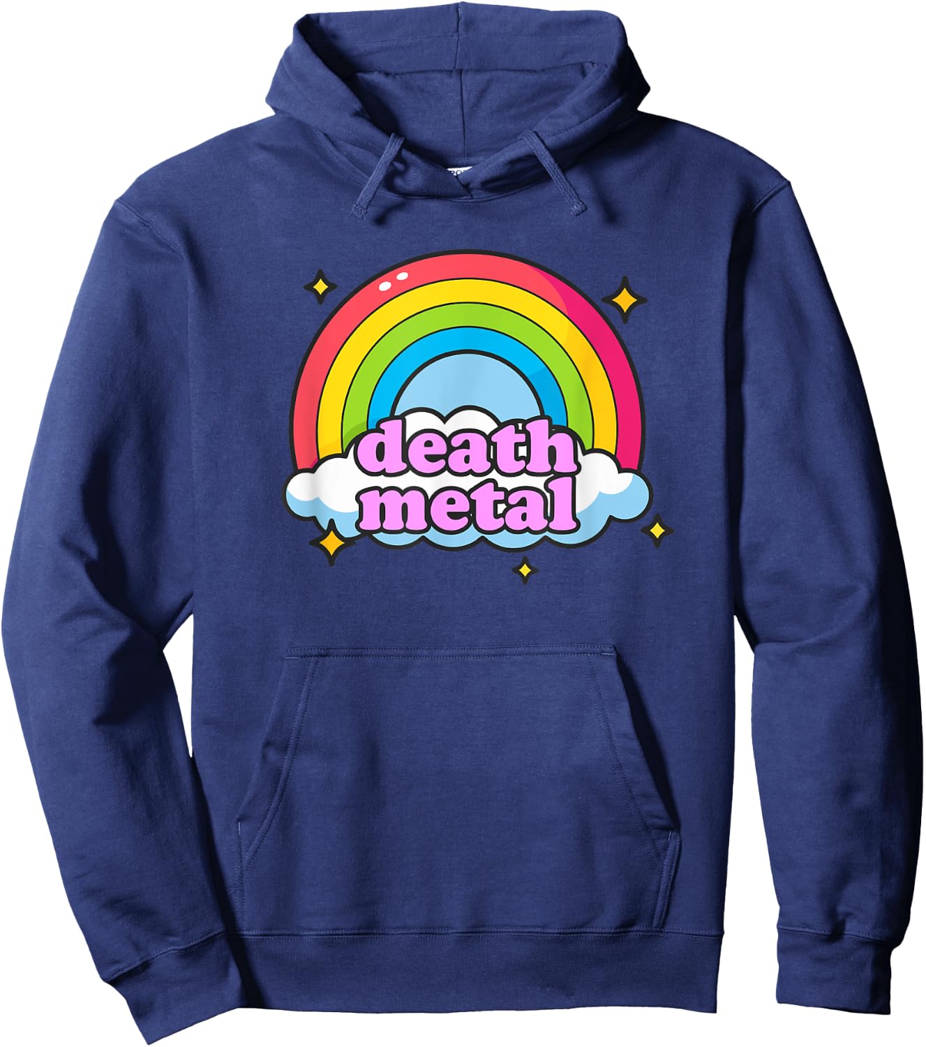 Pink Death Metal - Rainbow Friendly Hoodie - Hoodie | Navy