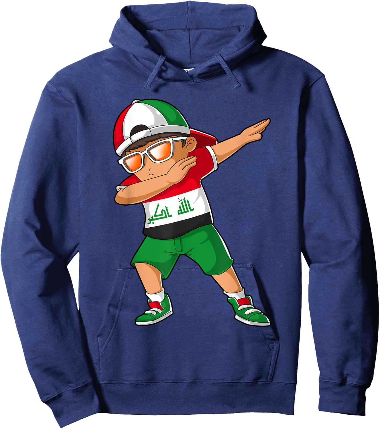 Iraqis Boy Iraq Kid Patriotism Roots Heritage Hoodie - Hoodie | Navy