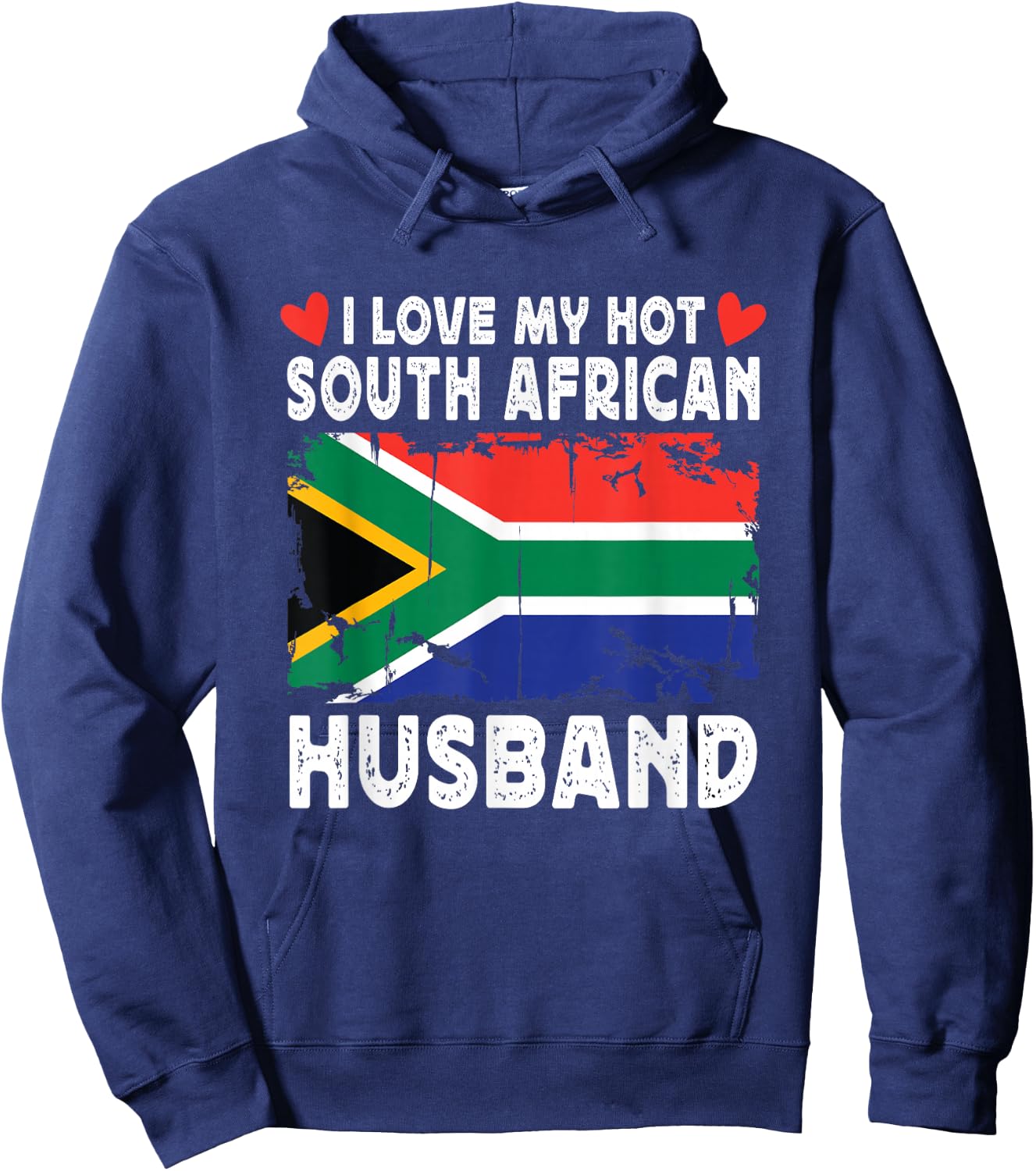 I Love My Hot South African Husband Spouses South Africa Hoodie - Hoodie | Navy