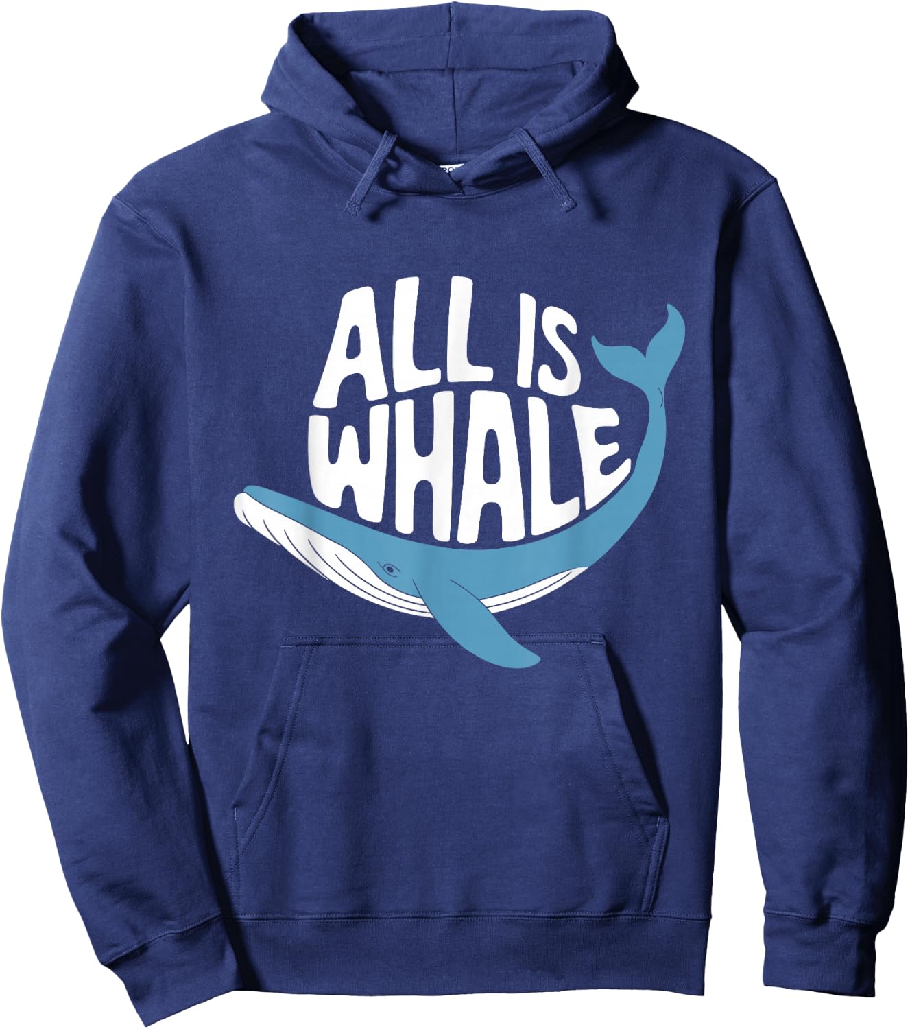 All Is Whale Hoodie - Hoodie | Navy